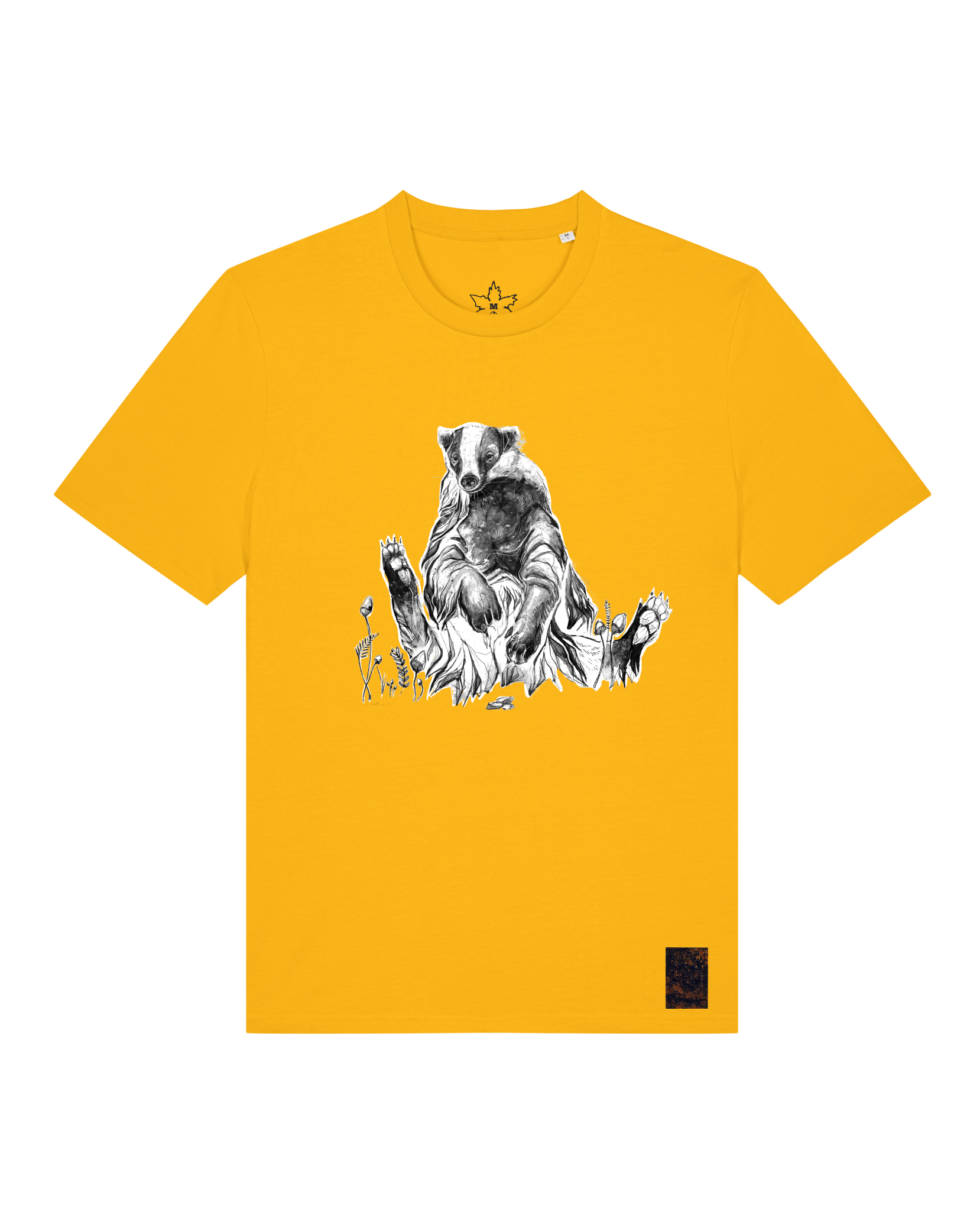 bio-unisex-medium fit-tshirt-dachs-sttu169-sonnenblume-front