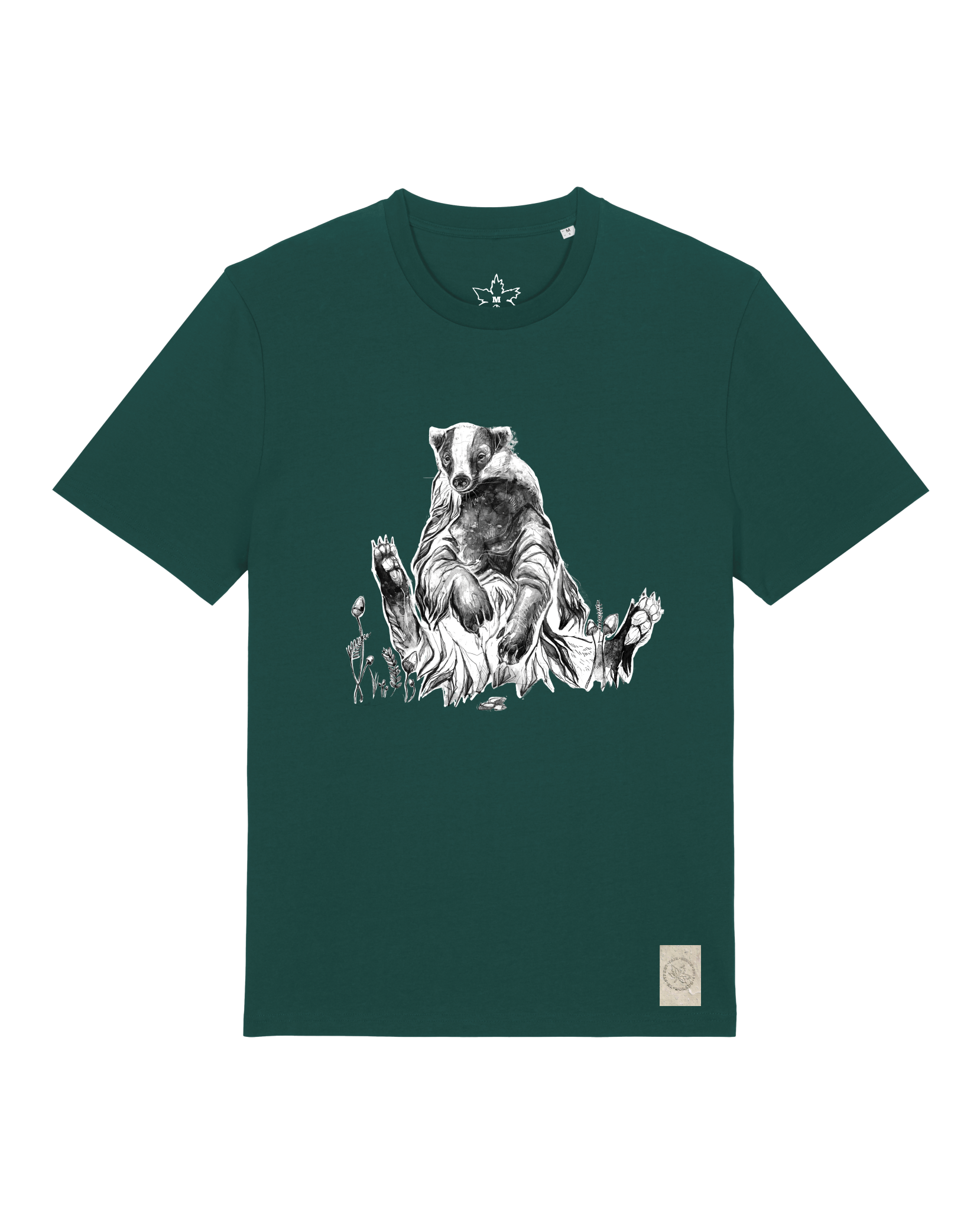 bio-unisex-medium fit-tshirt-dachs-sttu169-spirulina-front