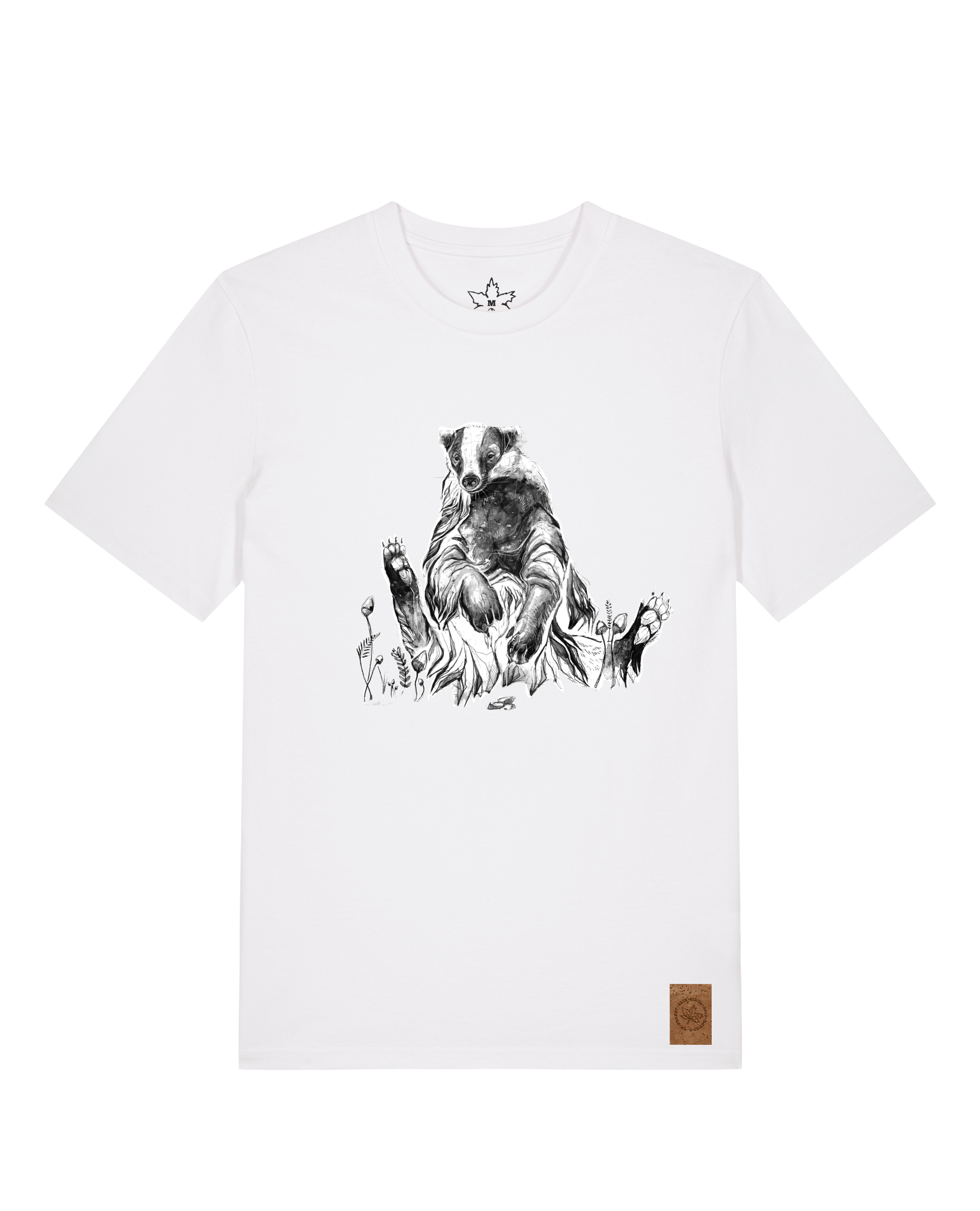 bio-unisex-medium fit-tshirt-dachs-sttu169-weiß-front