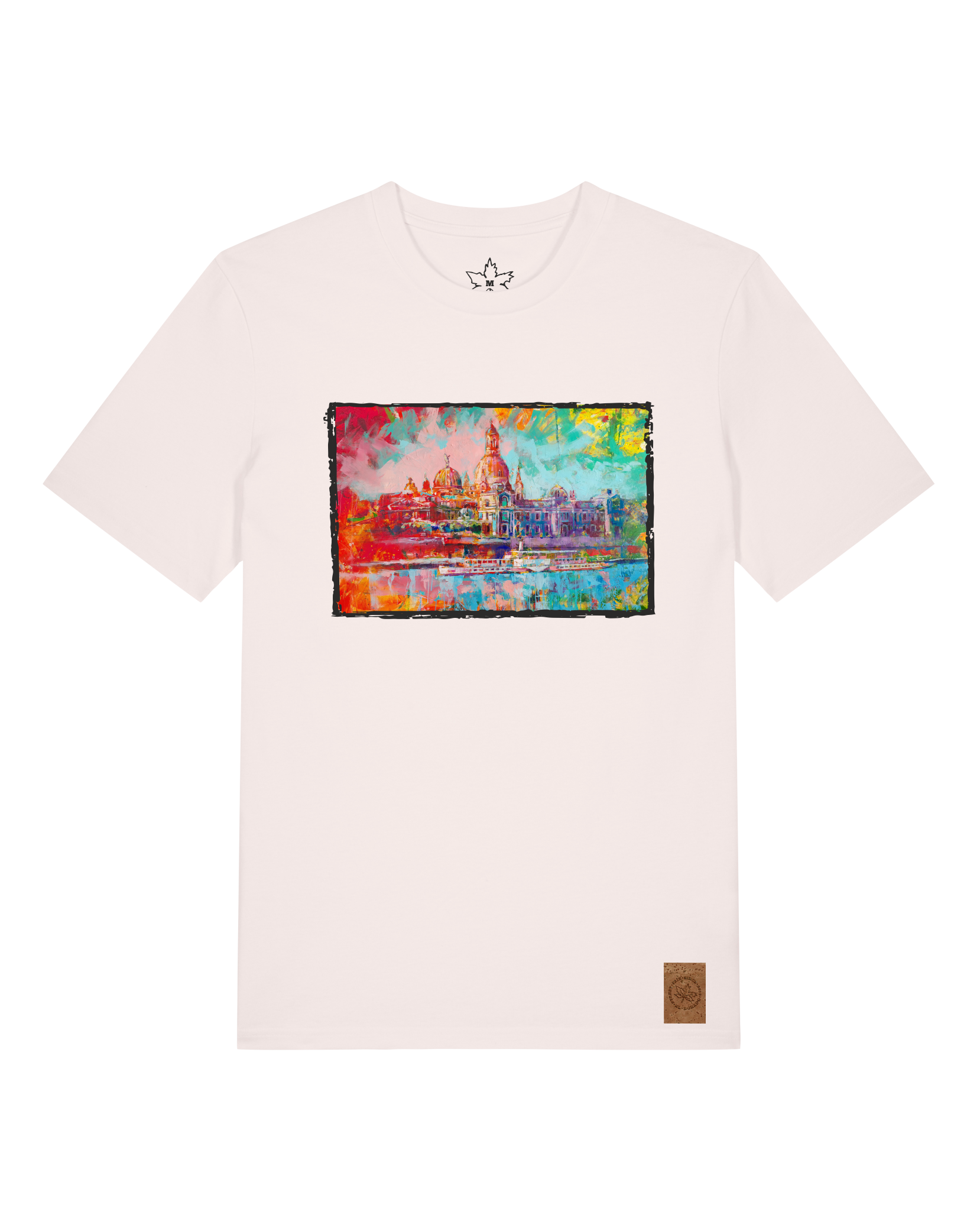 bio-unisex-medium fit-tshirt-dresden-sttu169-baumwollblute-front