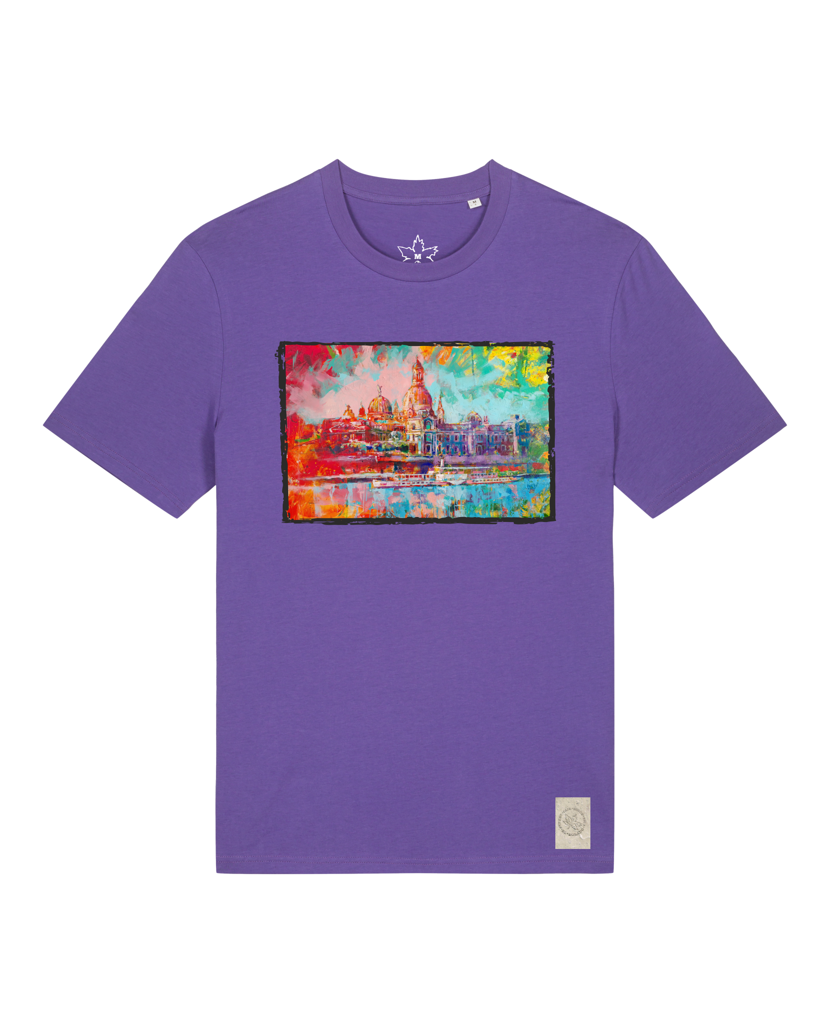 bio-unisex-medium fit-tshirt-dresden-sttu169-blaukraut-front