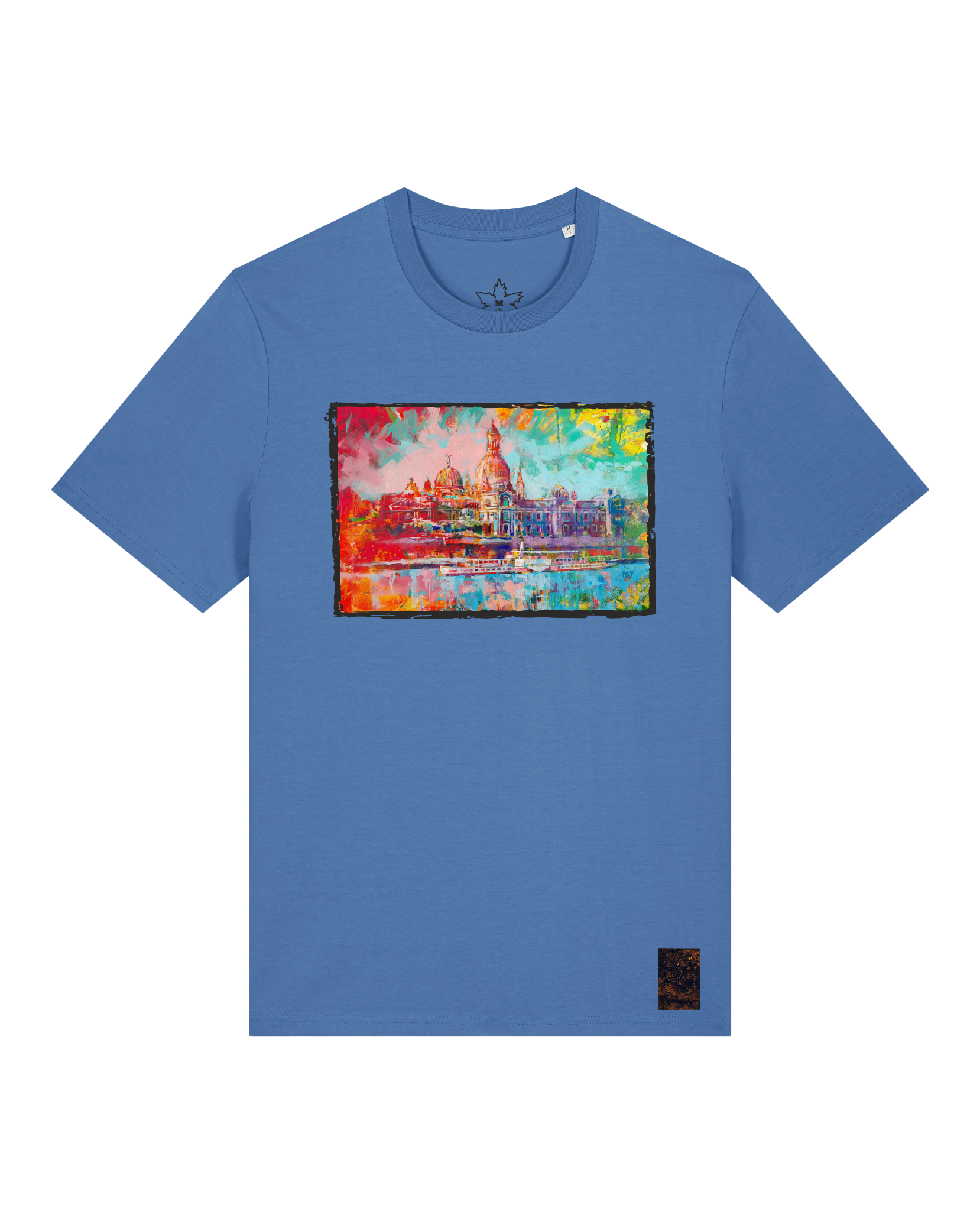 bio-unisex-medium fit-tshirt-dresden-sttu169-hortensie-front