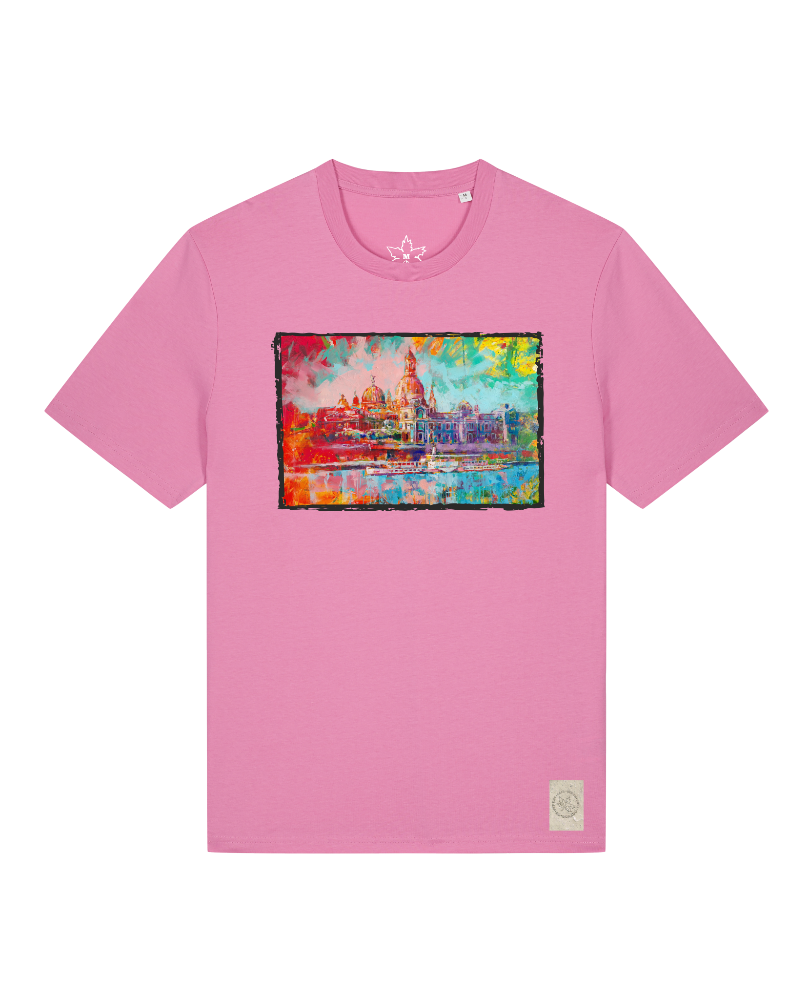 bio-unisex-medium fit-tshirt-dresden-sttu169-kaugummi-front