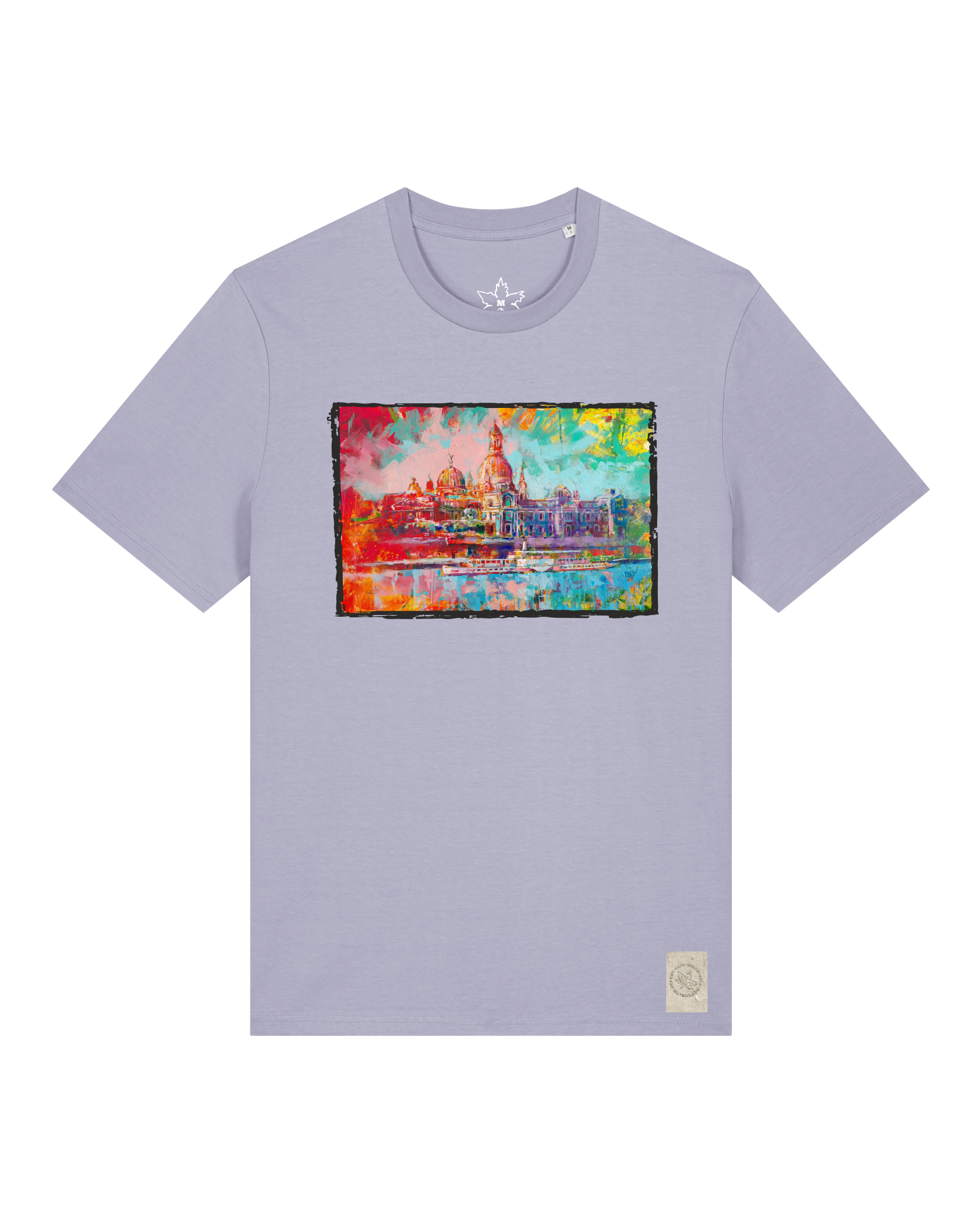 bio-unisex-medium fit-tshirt-dresden-sttu169-lavender-front
