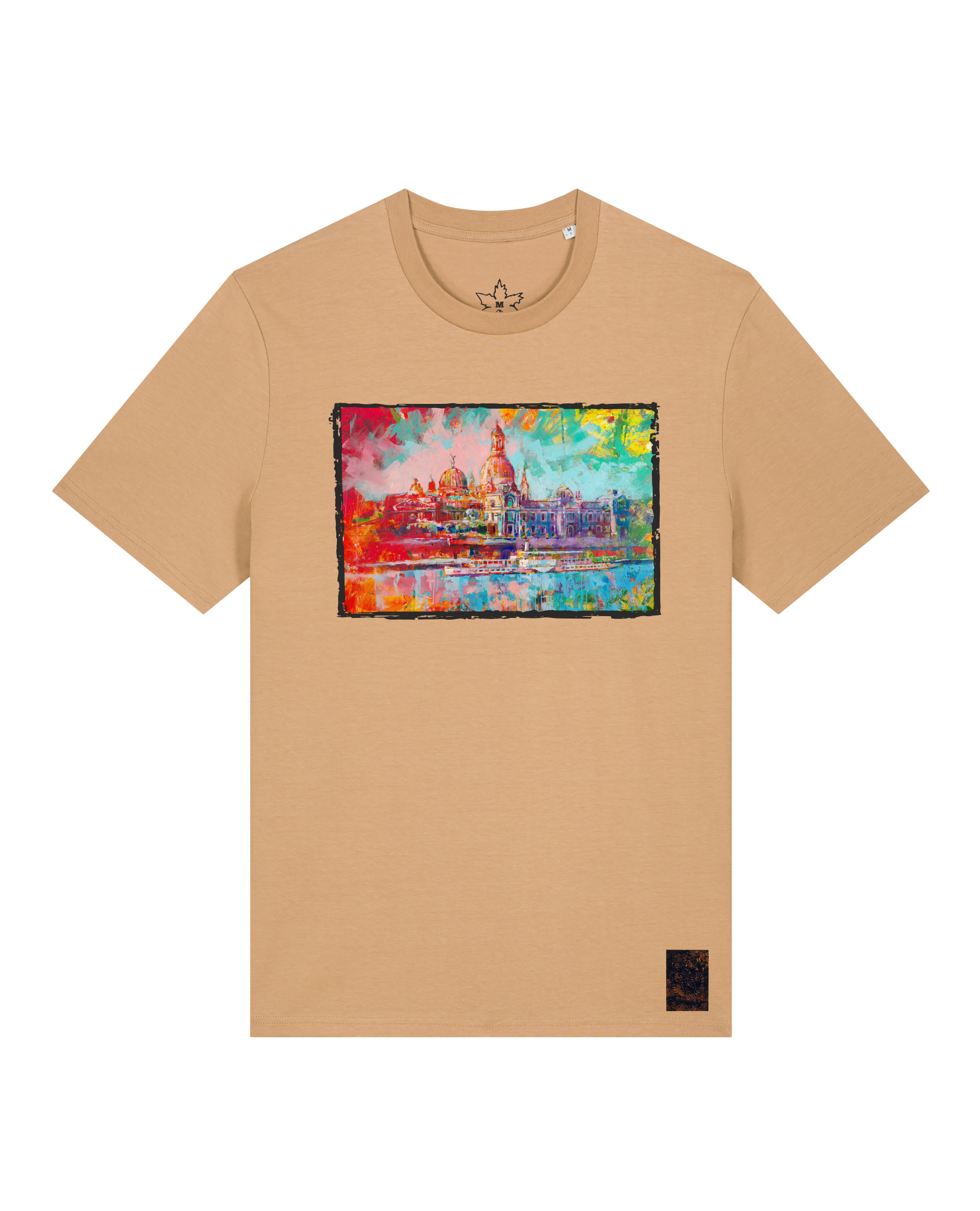 bio-unisex-medium fit-tshirt-dresden-sttu169-meersand-front