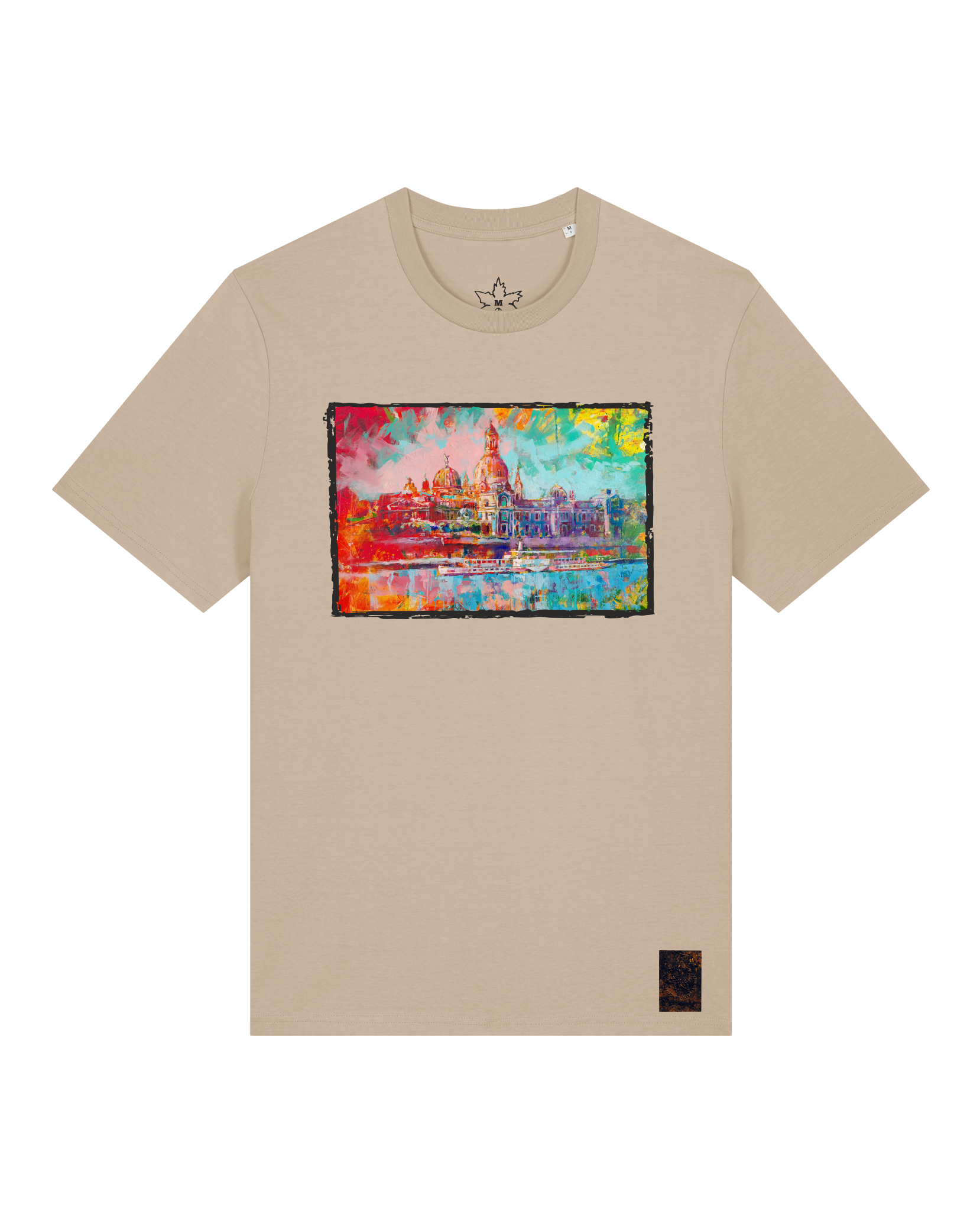 bio-unisex-medium fit-tshirt-dresden-sttu169-treibsand-front