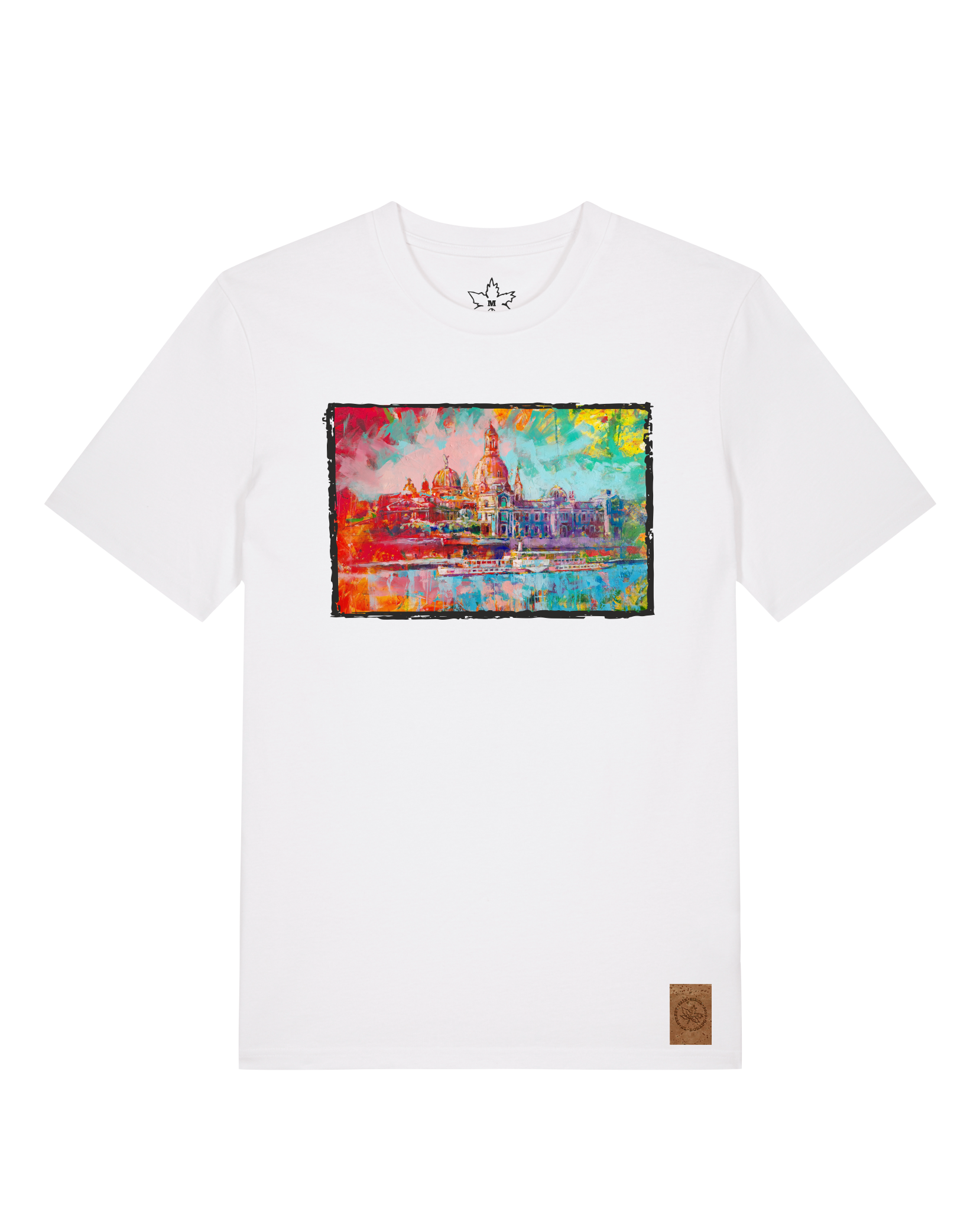 bio-unisex-medium fit-tshirt-dresden-sttu169-weiß-front