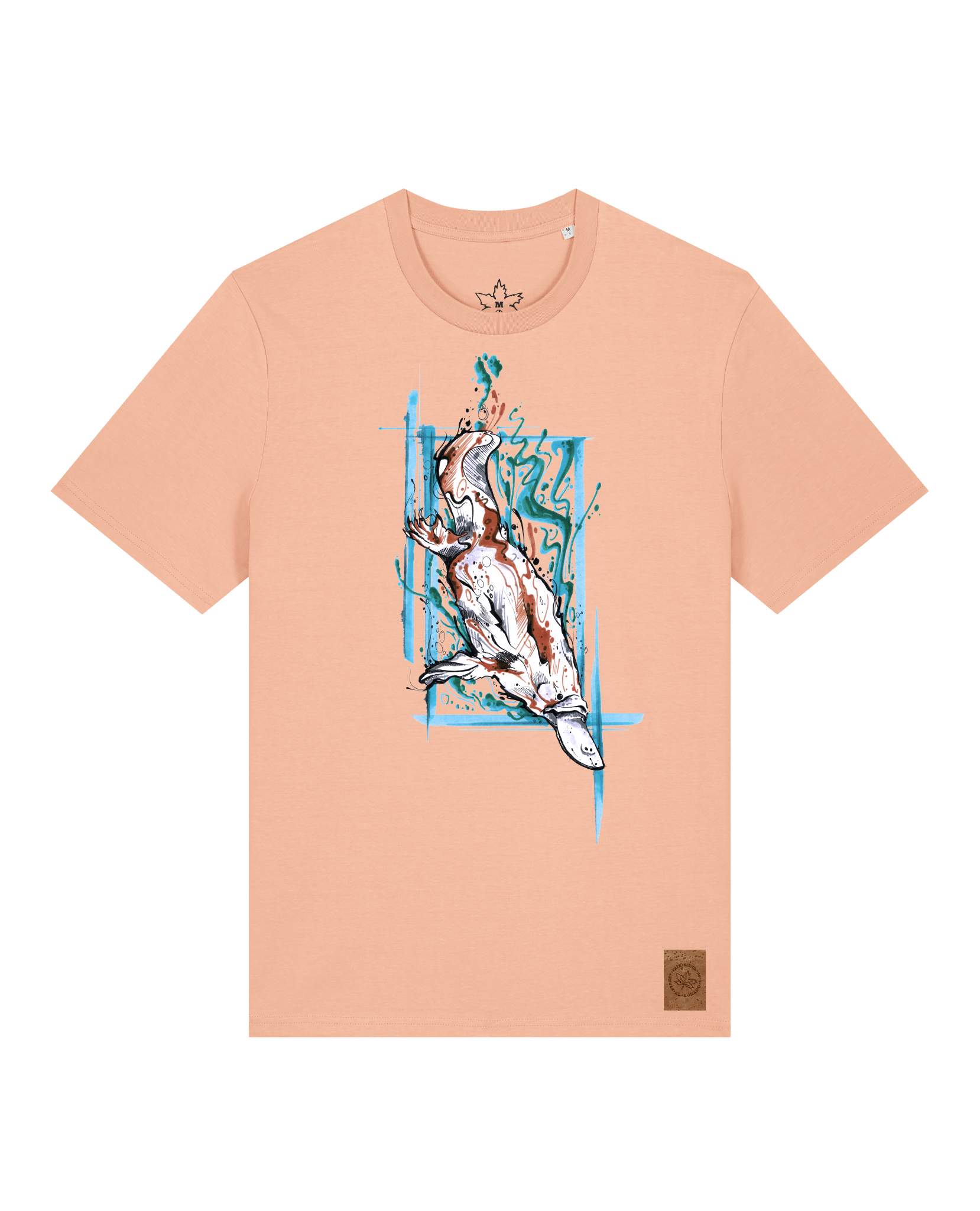 bio-unisex-medium fit-tshirt-duckbilly platy-sttu169-agyptische keramik-front