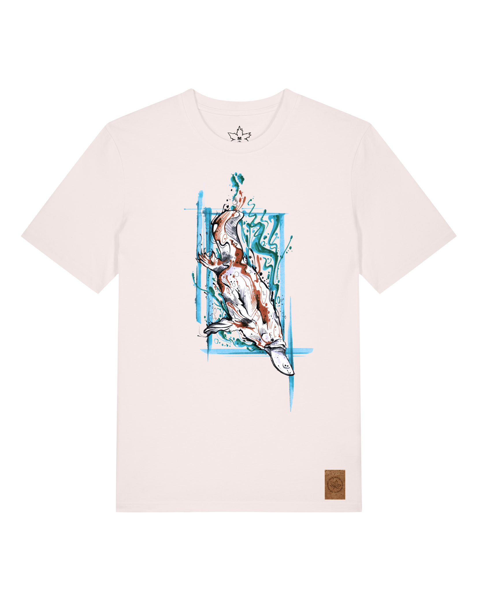 bio-unisex-medium fit-tshirt-duckbilly platy-sttu169-baumwollblute-front