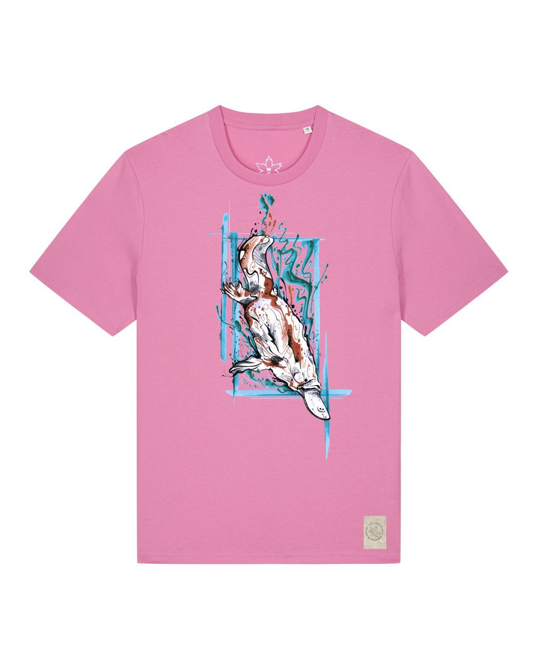 bio-unisex-medium fit-tshirt-duckbilly platy-sttu169-kaugummi-front