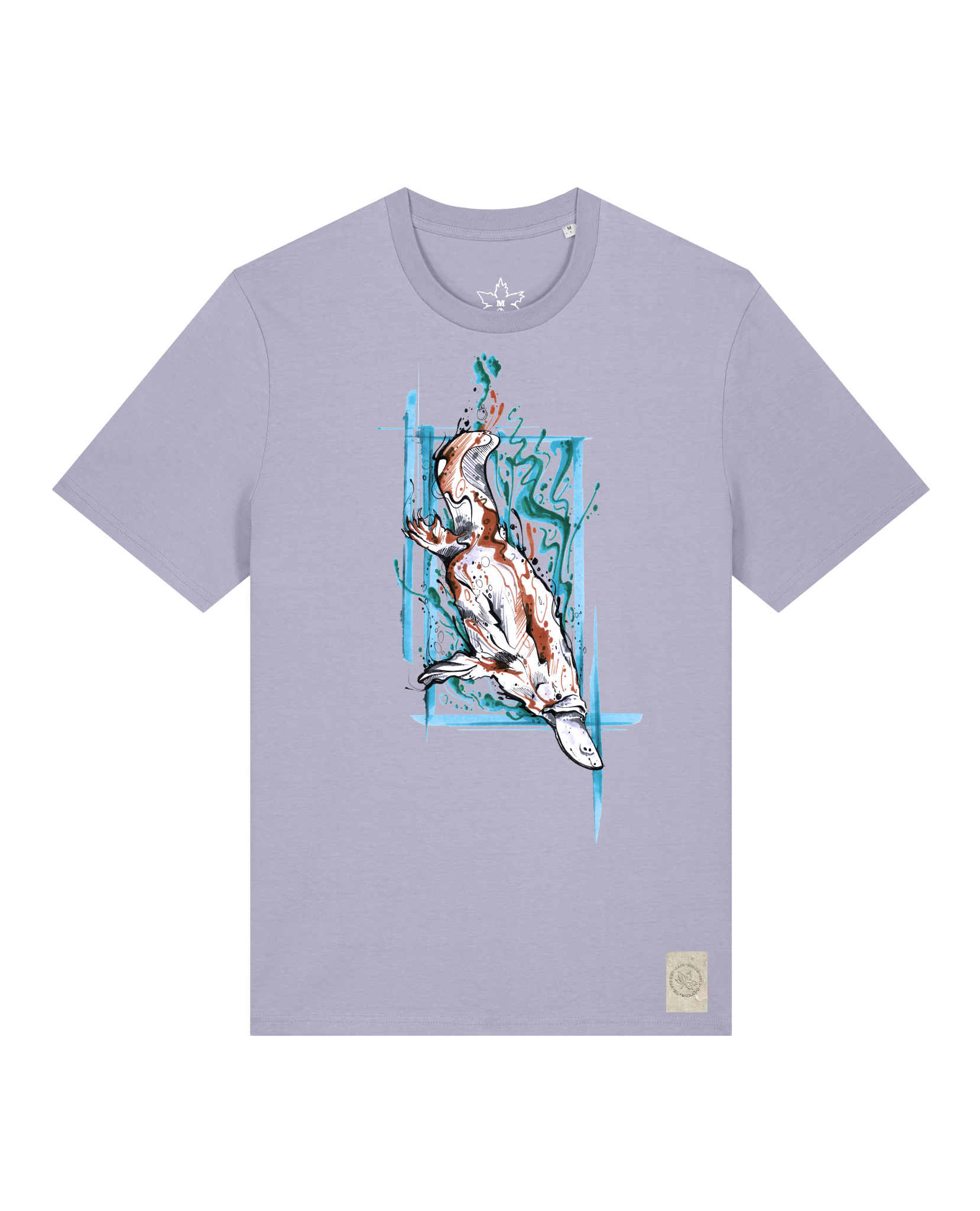 bio-unisex-medium fit-tshirt-duckbilly platy-sttu169-lavender-front