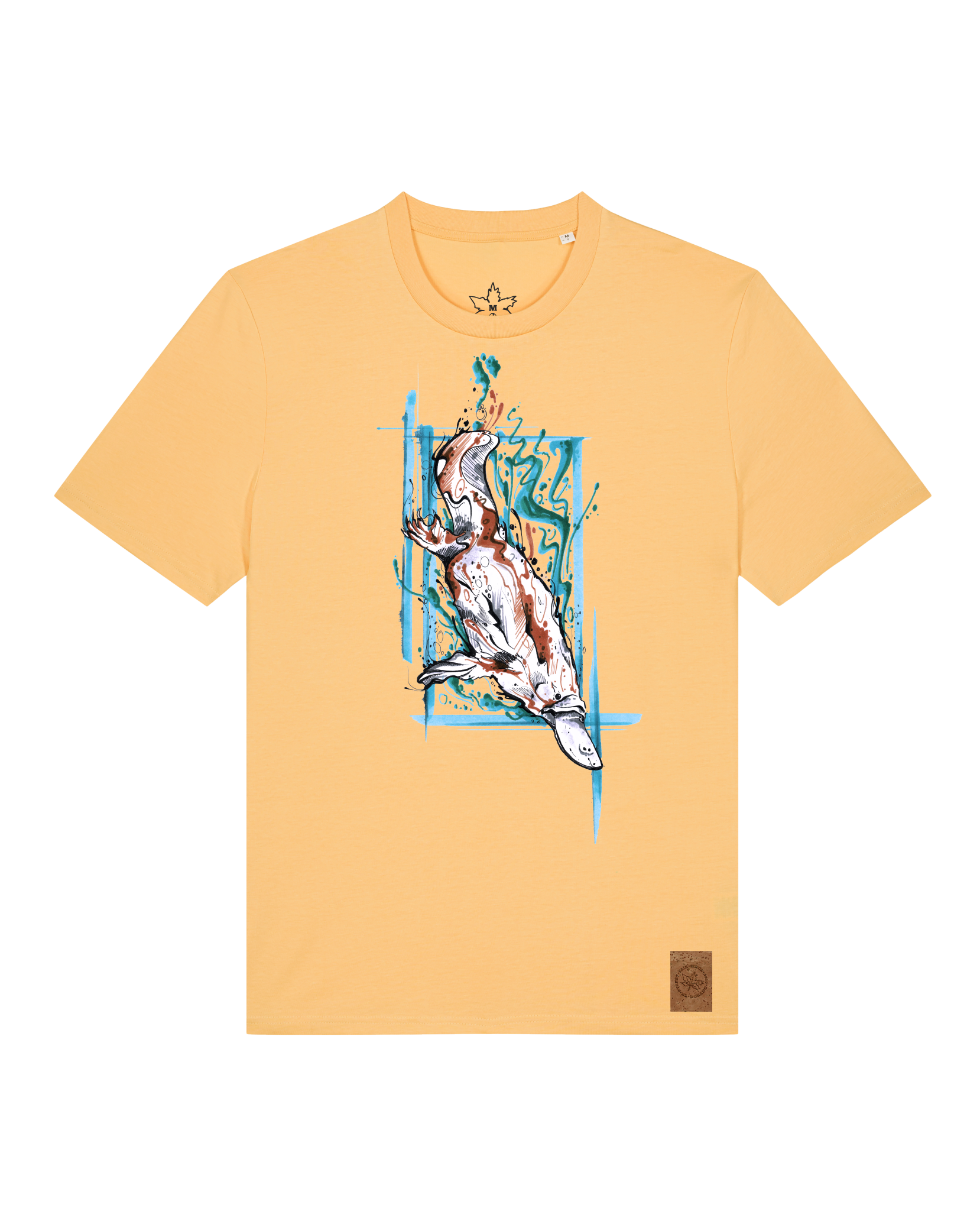 bio-unisex-medium fit-tshirt-duckbilly platy-sttu169-senfkorn-front