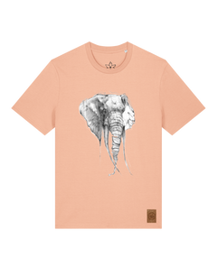 bio-unisex-medium fit-tshirt-elefant-sttu169-agyptische keramik-front
