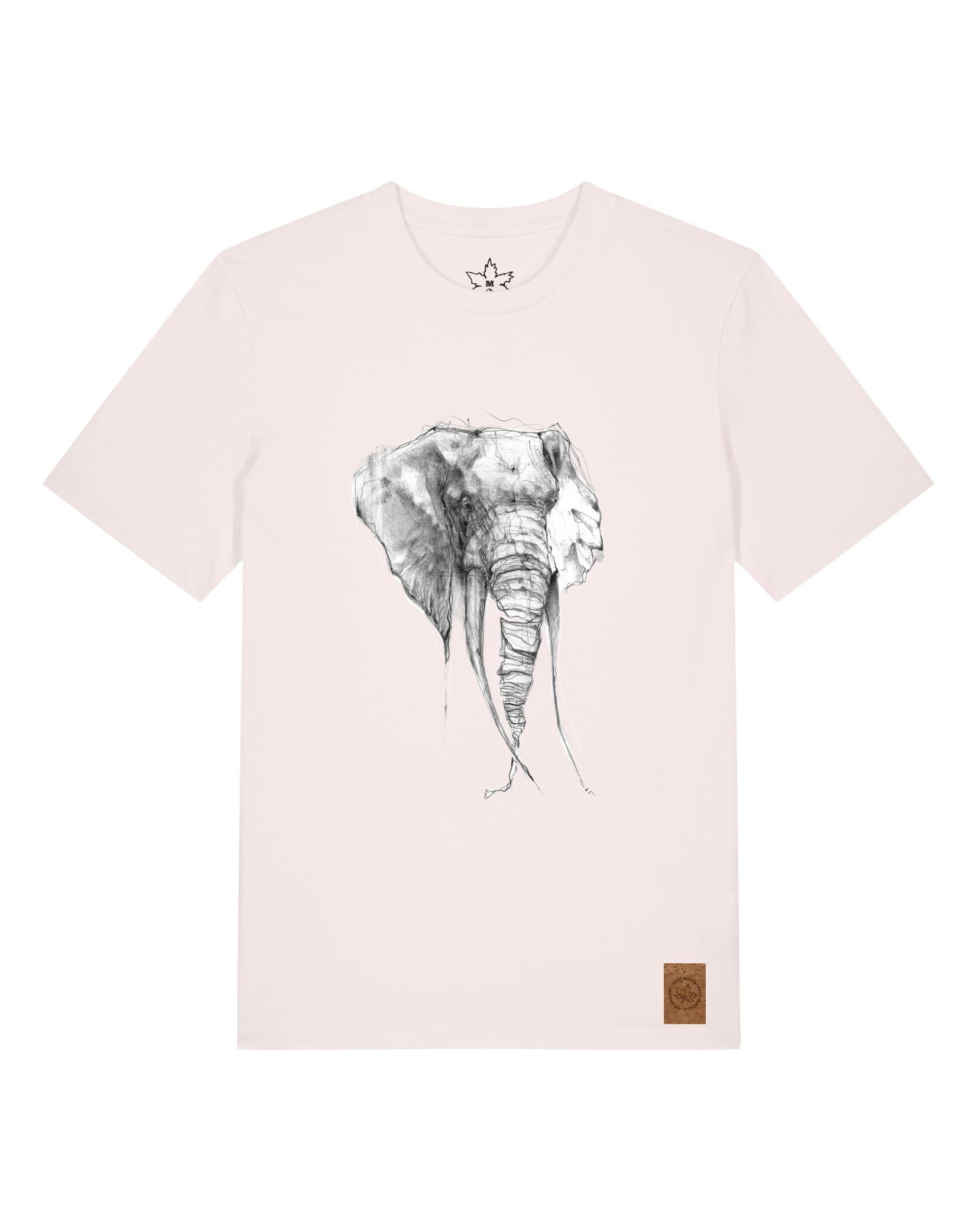 bio-unisex-medium fit-tshirt-elefant-sttu169-baumwollblute-front