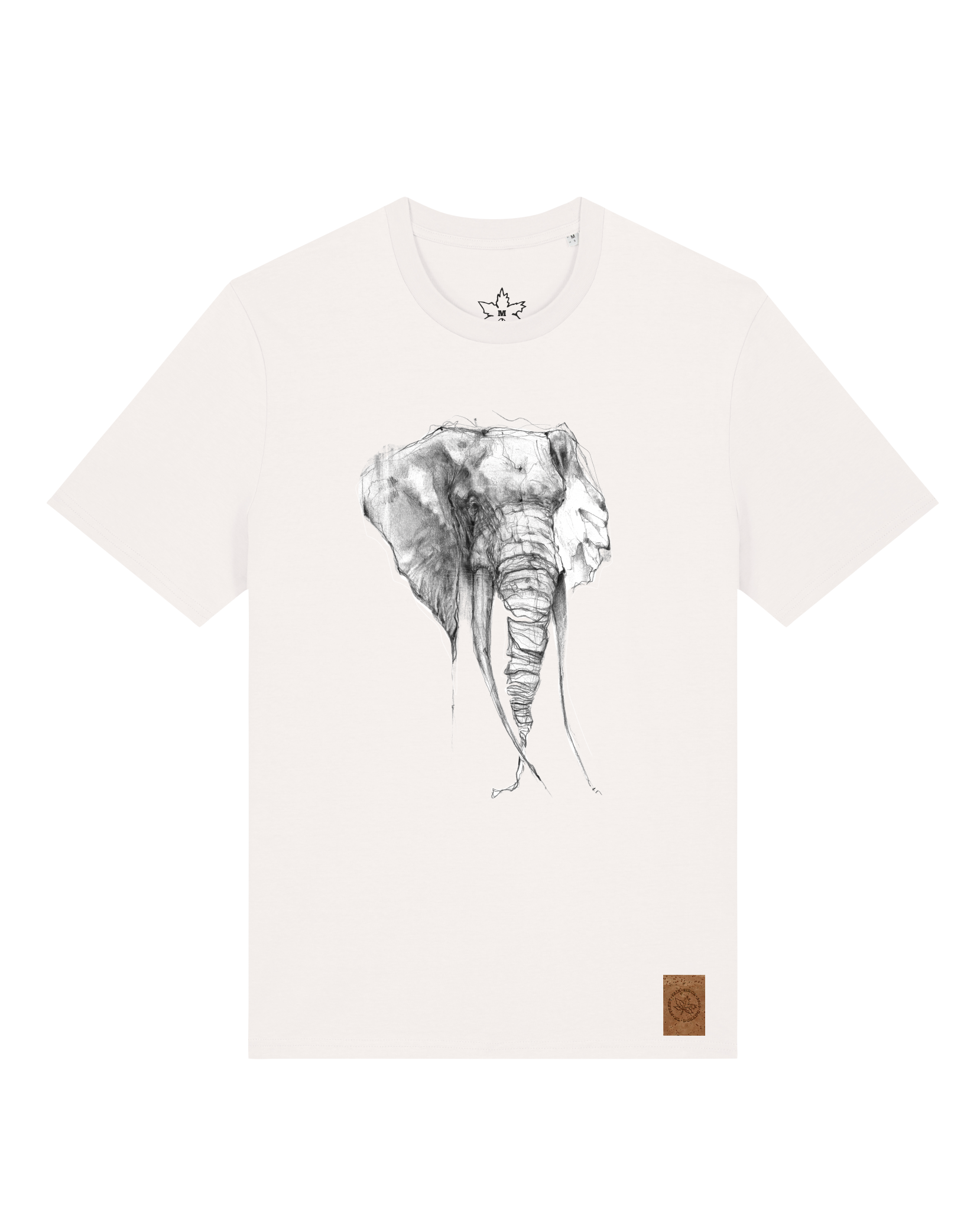 bio-unisex-medium fit-tshirt-elefant-sttu169-bio ei-front