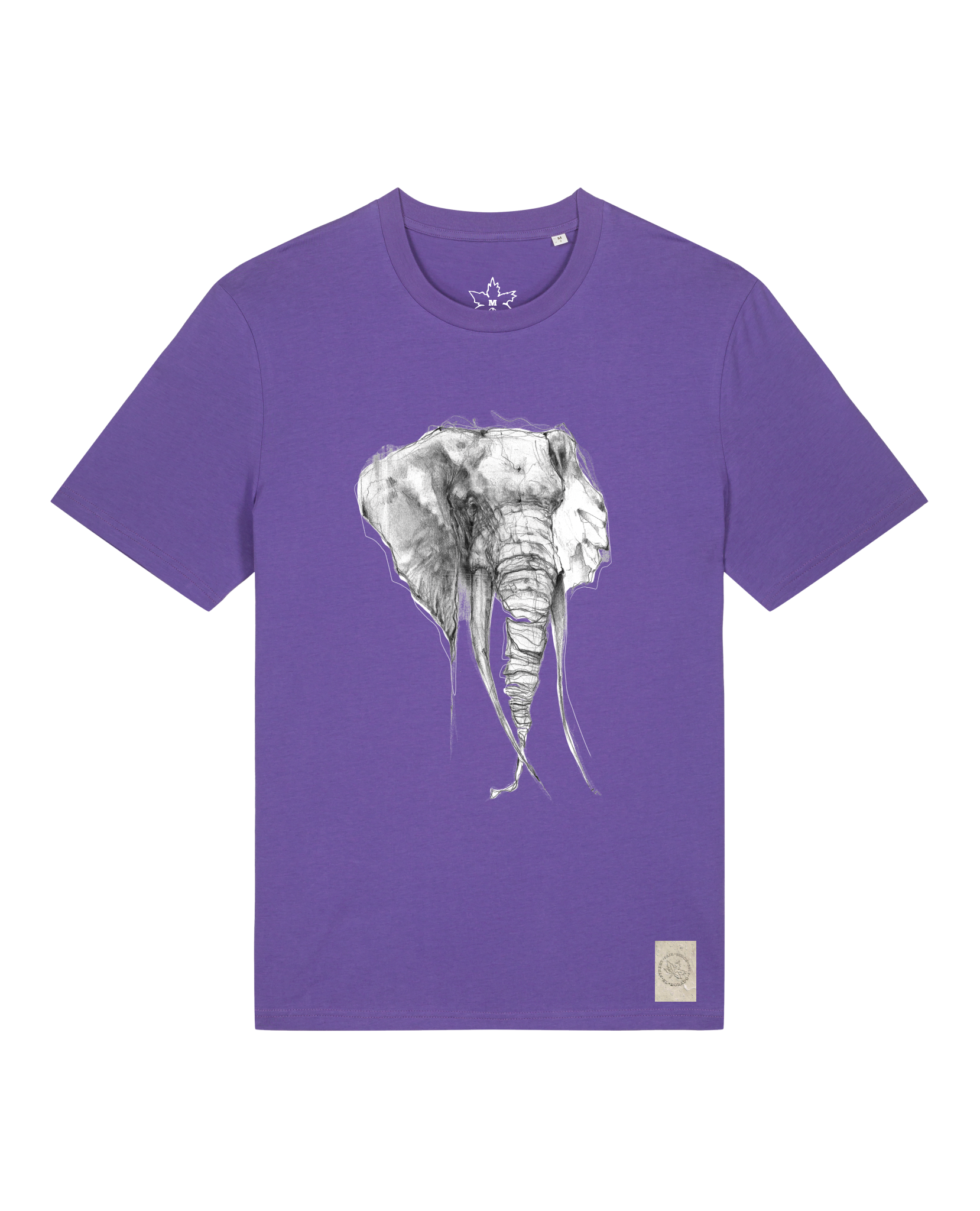 bio-unisex-medium fit-tshirt-elefant-sttu169-blaukraut-front