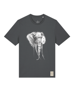 bio-unisex-medium fit-tshirt-elefant-sttu169-eisen-front