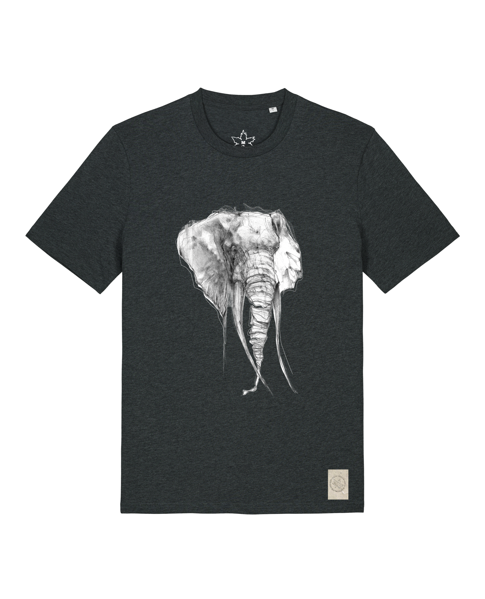 bio-unisex-medium fit-tshirt-elefant-sttu169-elephant-front
