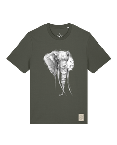 bio-unisex-medium fit-tshirt-elefant-sttu169-grunkohl-front