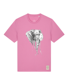 bio-unisex-medium fit-tshirt-elefant-sttu169-kaugummi-front