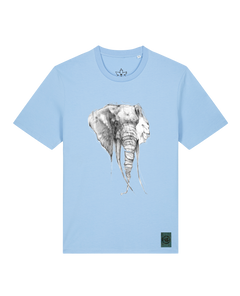 bio-unisex-medium fit-tshirt-elefant-sttu169-lagune-front