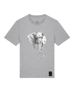 bio-unisex-medium fit-tshirt-elefant-sttu169-mausgrau-front