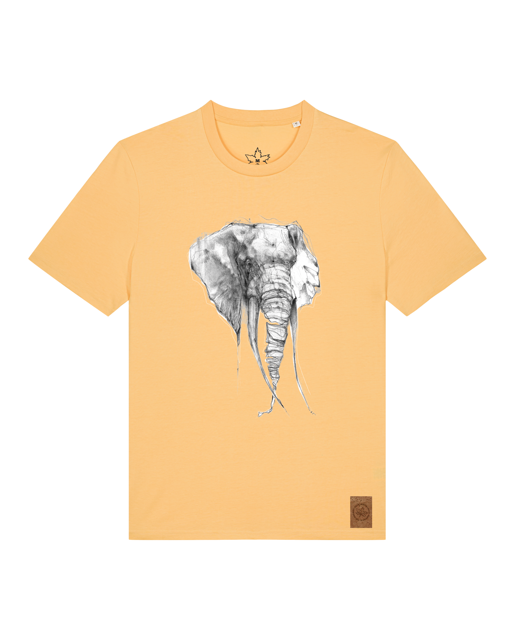bio-unisex-medium fit-tshirt-elefant-sttu169-senfkorn-front