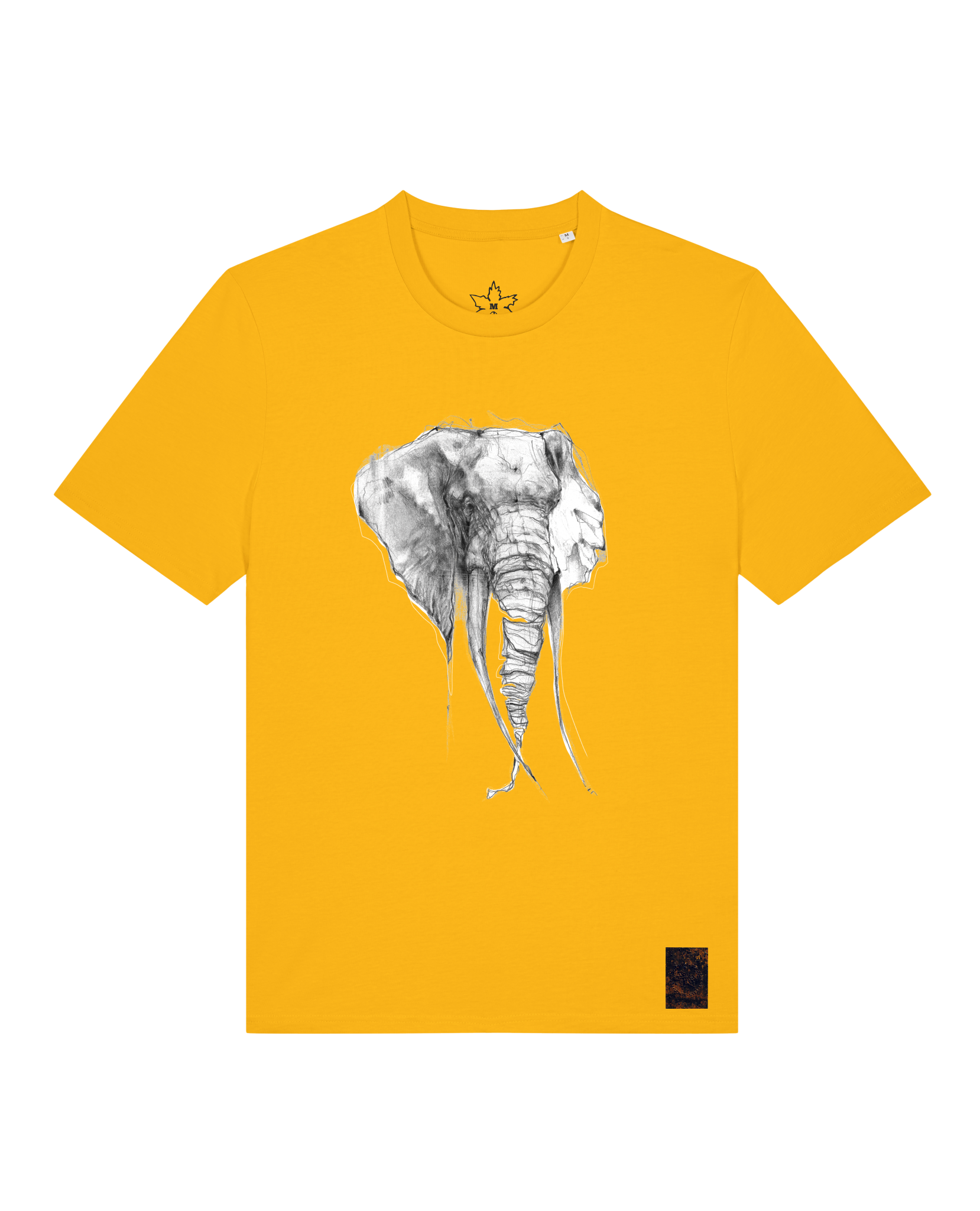 bio-unisex-medium fit-tshirt-elefant-sttu169-sonnenblume-front