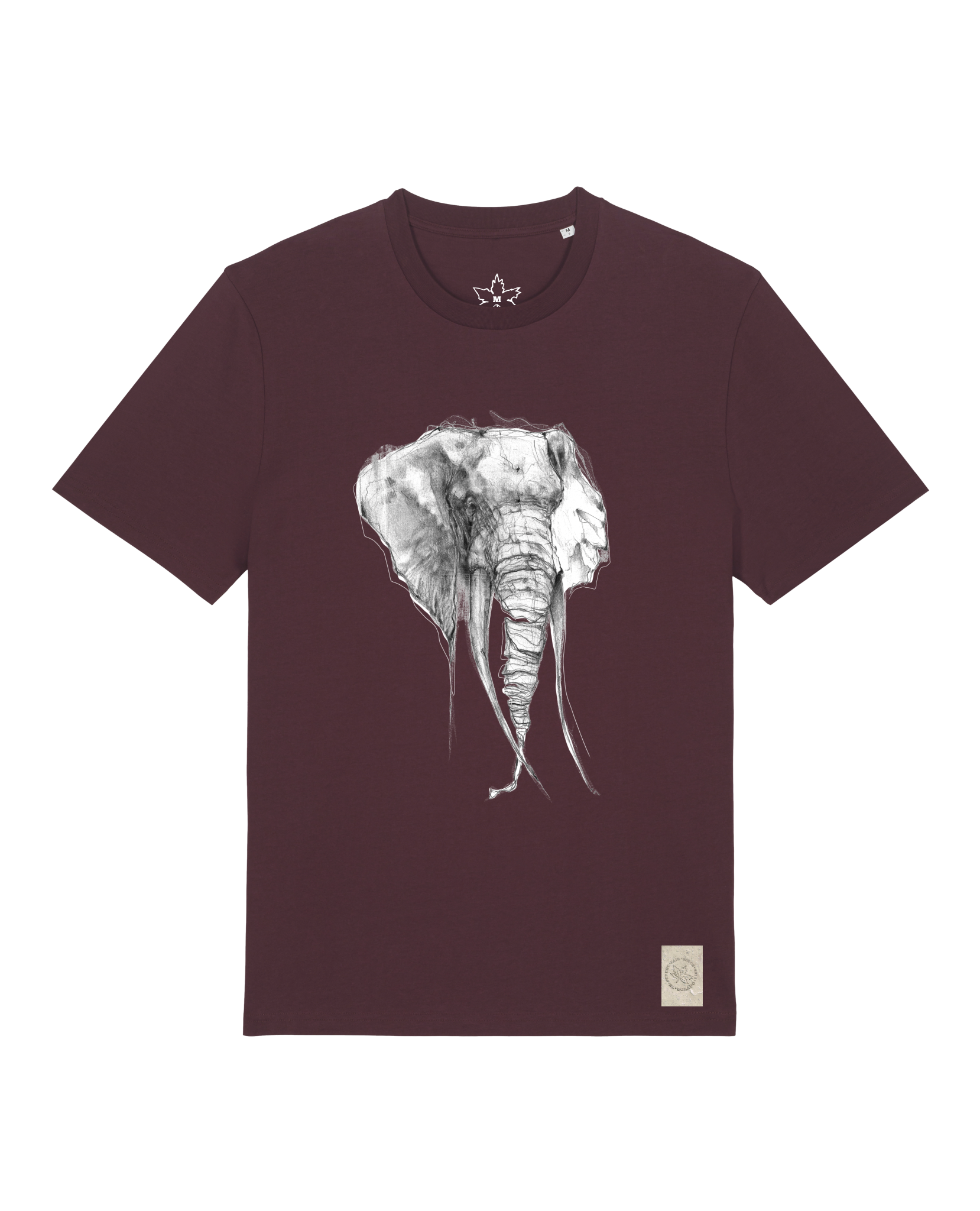 bio-unisex-medium fit-tshirt-elefant-sttu169-zartbitter-front