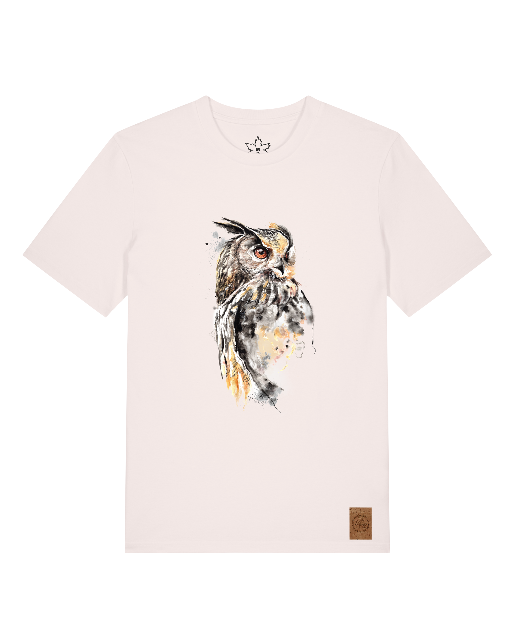 bio-unisex-medium fit-tshirt-eule-sttu169-baumwollblute-front