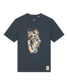bio-unisex-medium fit-tshirt-eule-sttu169-blaubeernacht-front