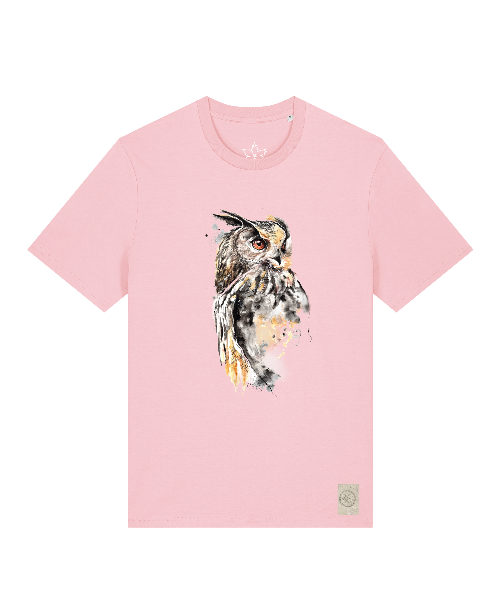 bio-unisex-medium fit-tshirt-eule-sttu169-flamingo-front