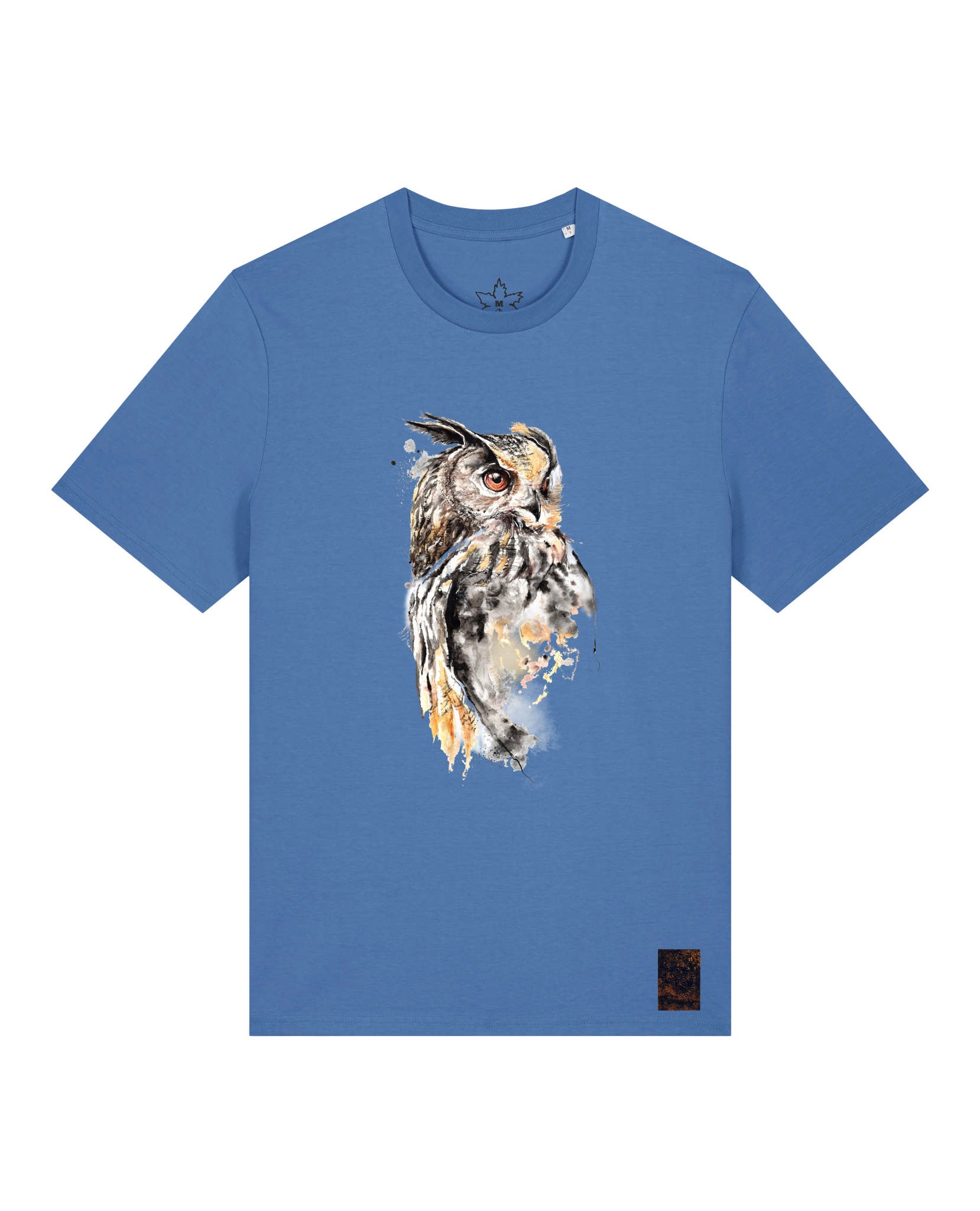 bio-unisex-medium fit-tshirt-eule-sttu169-hortensie-front