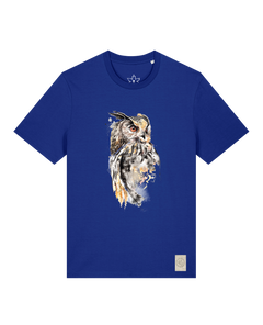 bio-unisex-medium fit-tshirt-eule-sttu169-kornblume-front