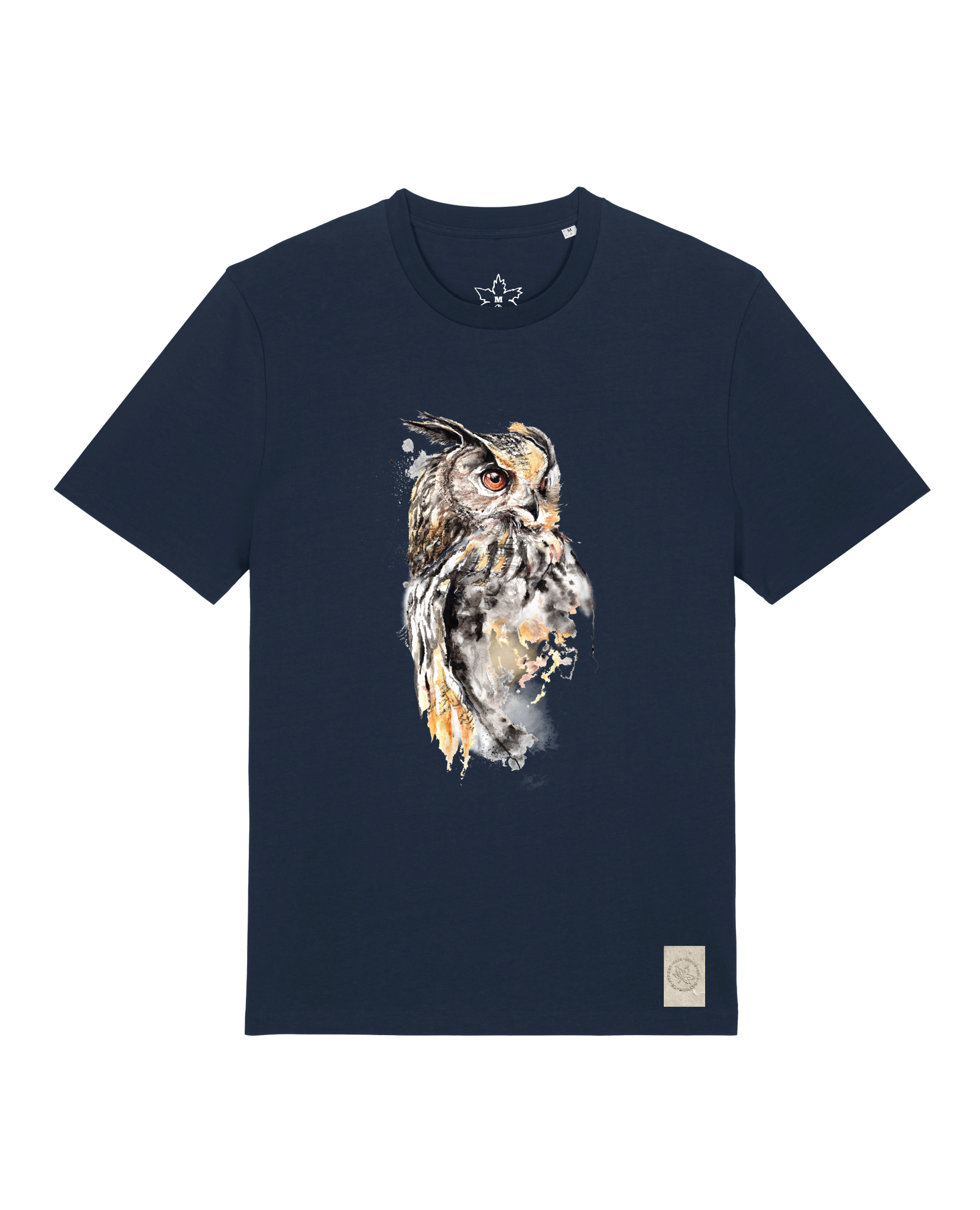 bio-unisex-medium fit-tshirt-eule-sttu169-marine-front