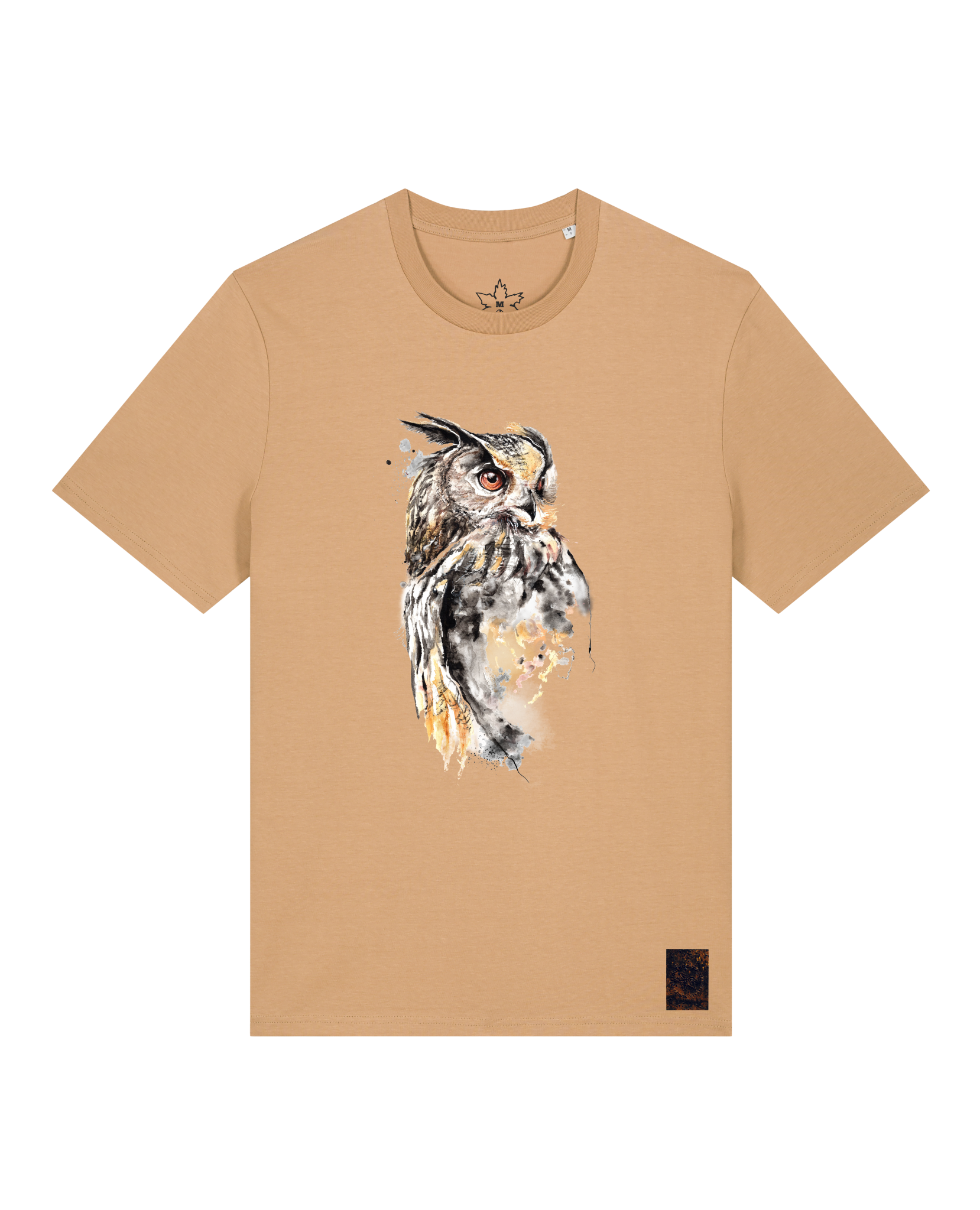 bio-unisex-medium fit-tshirt-eule-sttu169-meersand-front
