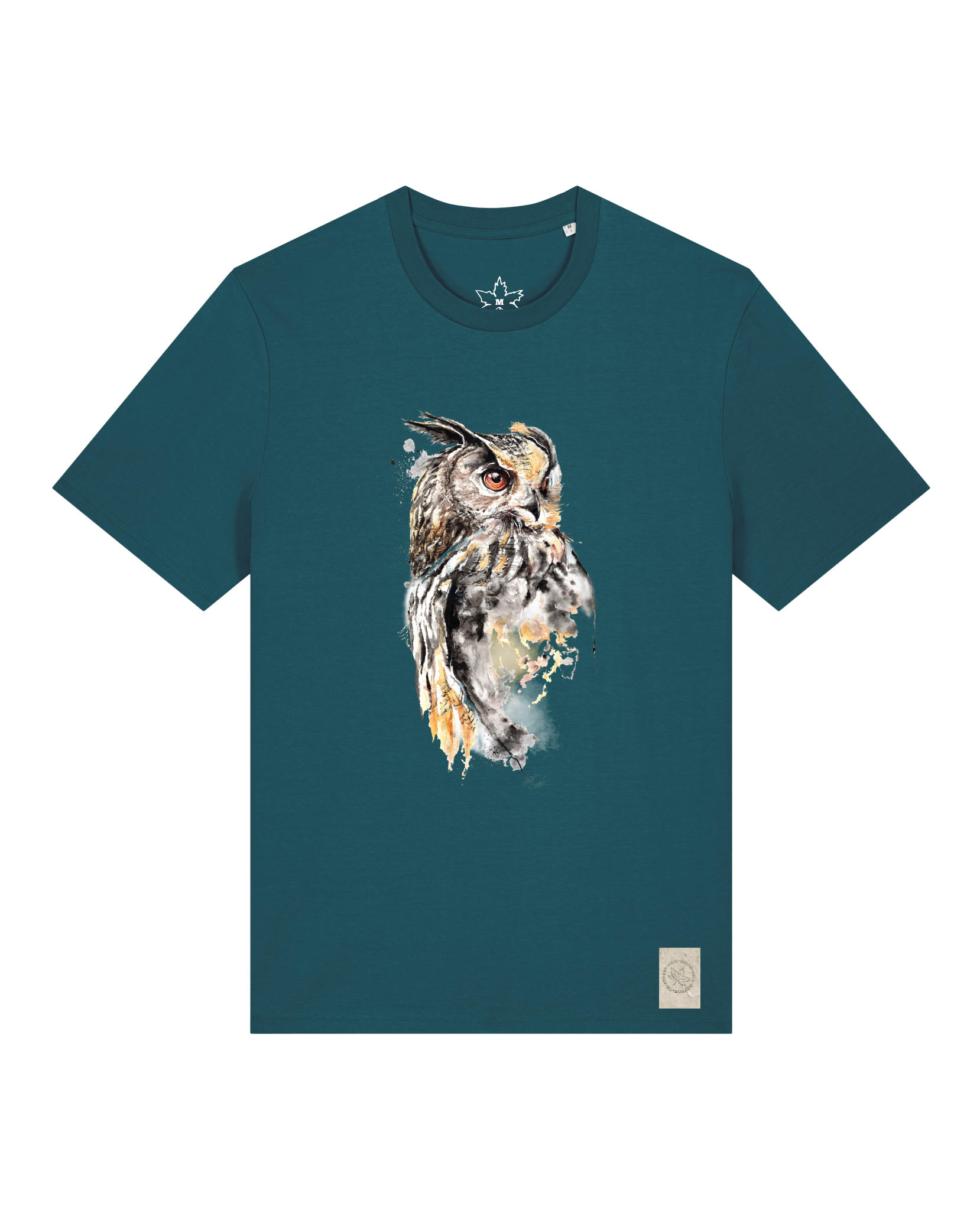 bio-unisex-medium fit-tshirt-eule-sttu169-nordmanntanne-front