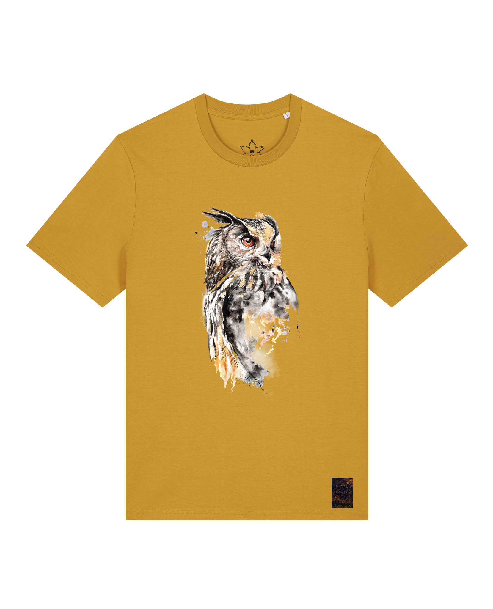 bio-unisex-medium fit-tshirt-eule-sttu169-senf-front