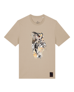 bio-unisex-medium fit-tshirt-eule-sttu169-treibsand-front