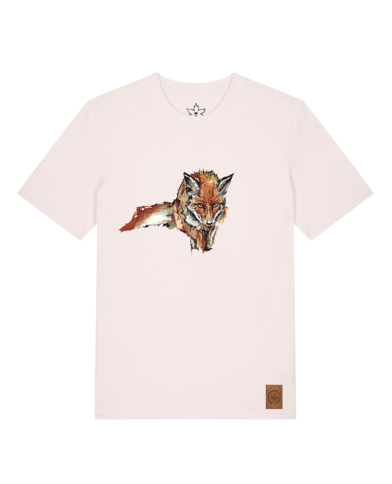 bio-unisex-medium fit-tshirt-fox views-sttu169-baumwollblute-front
