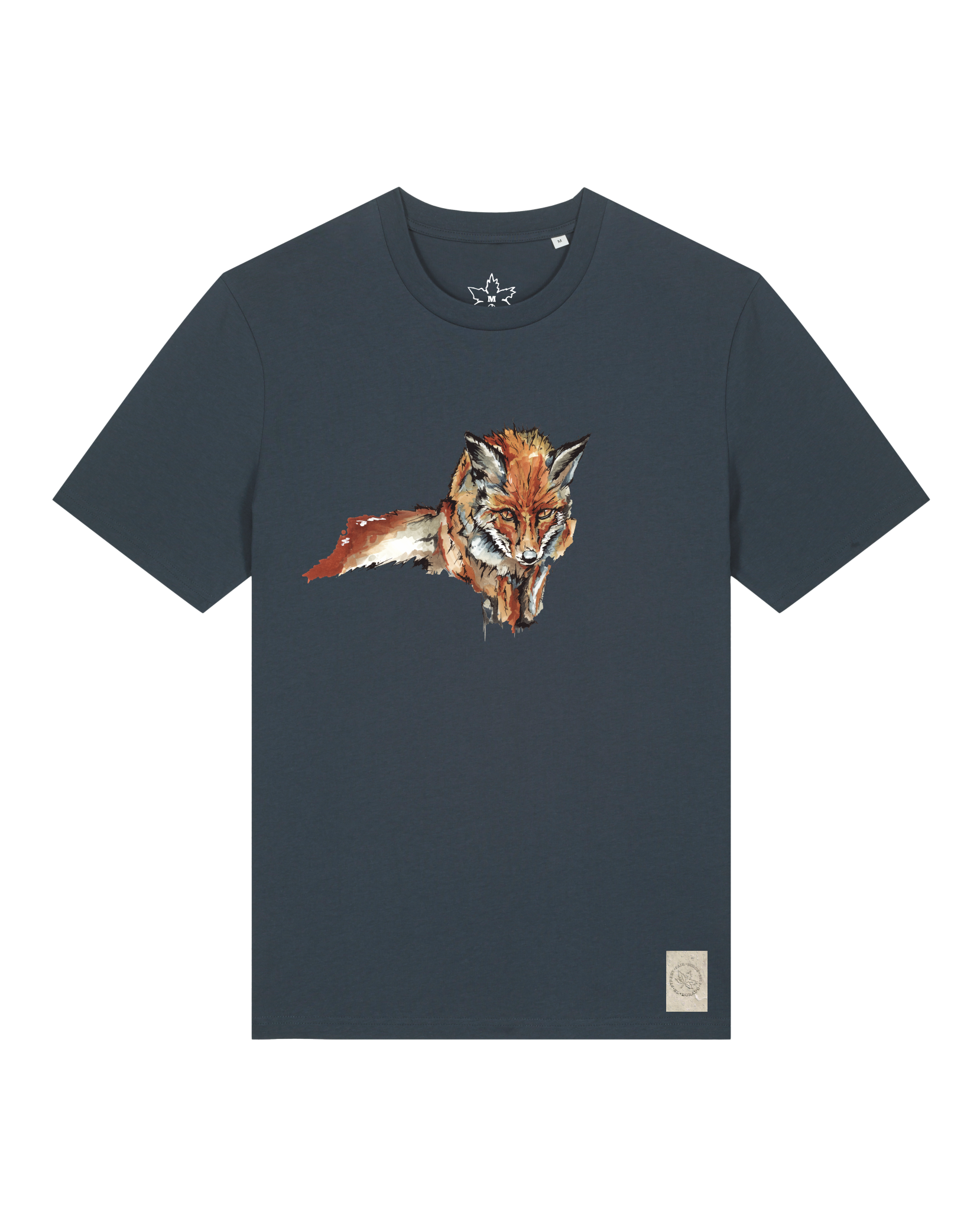 bio-unisex-medium fit-tshirt-fox views-sttu169-blaubeernacht-front
