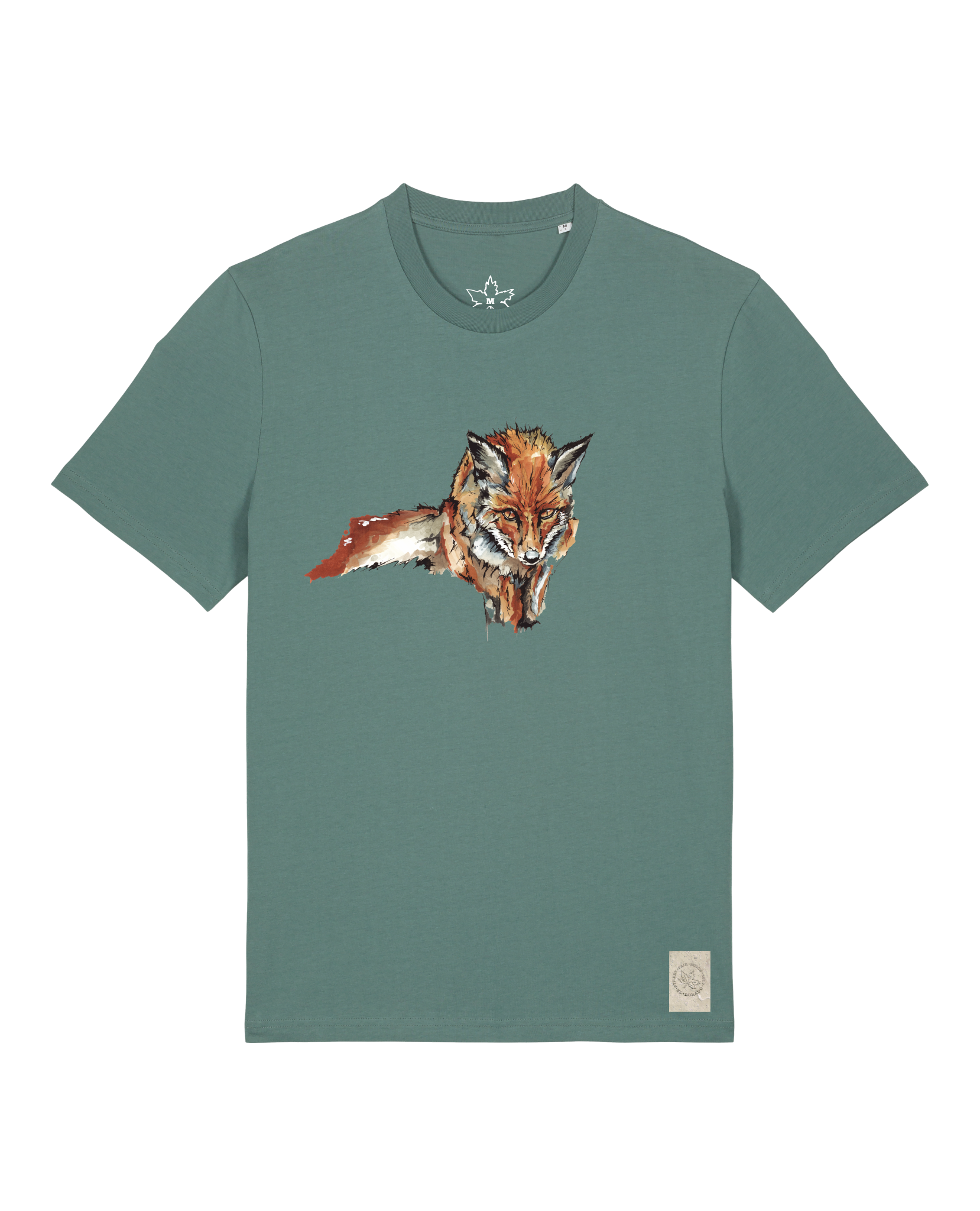 bio-unisex-medium fit-tshirt-fox views-sttu169-blautanne-front