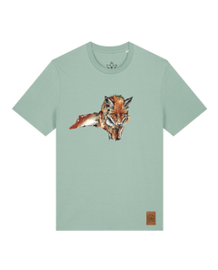 bio-unisex-medium fit-tshirt-fox views-sttu169-eukalyptus-front