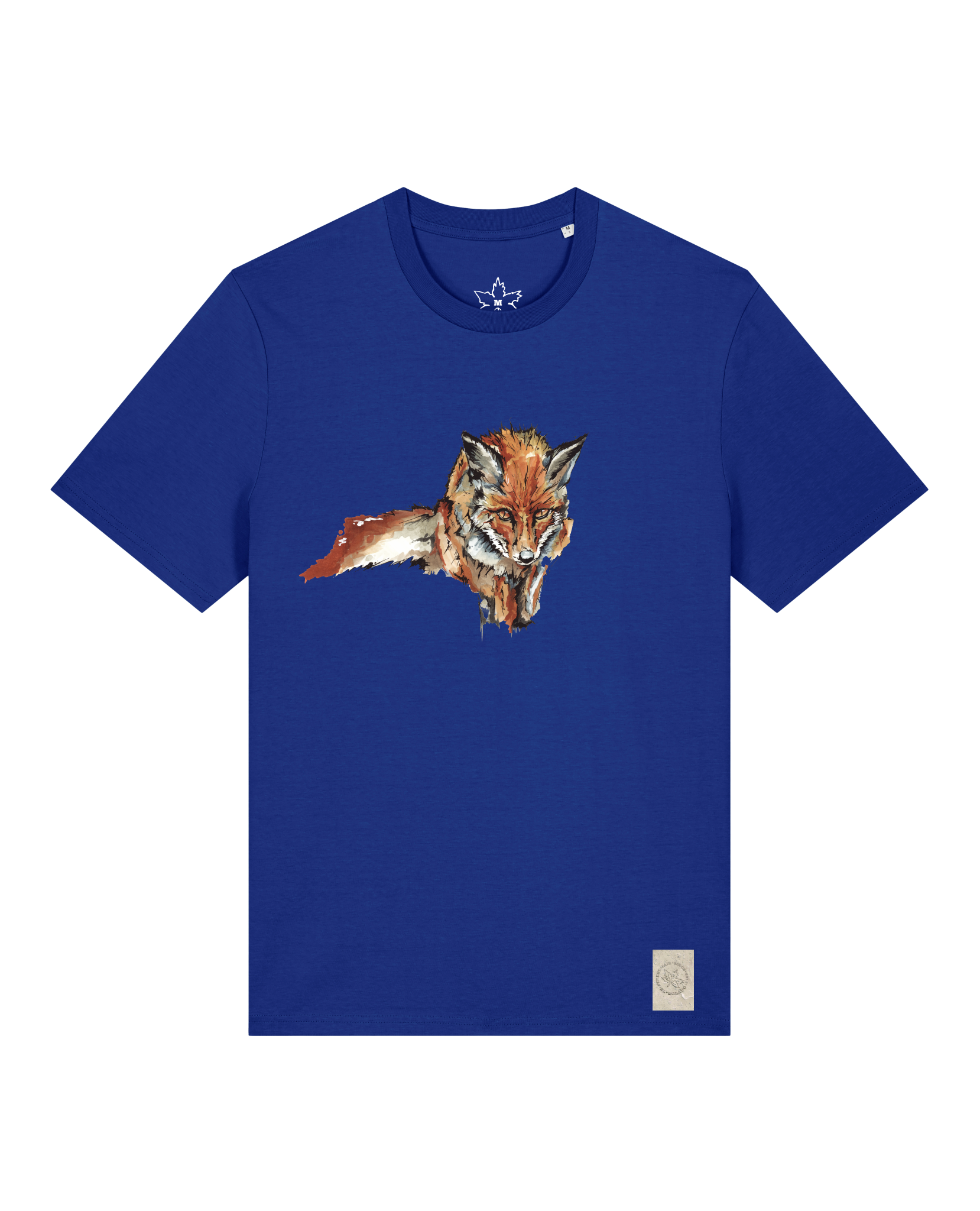 bio-unisex-medium fit-tshirt-fox views-sttu169-kornblume-front