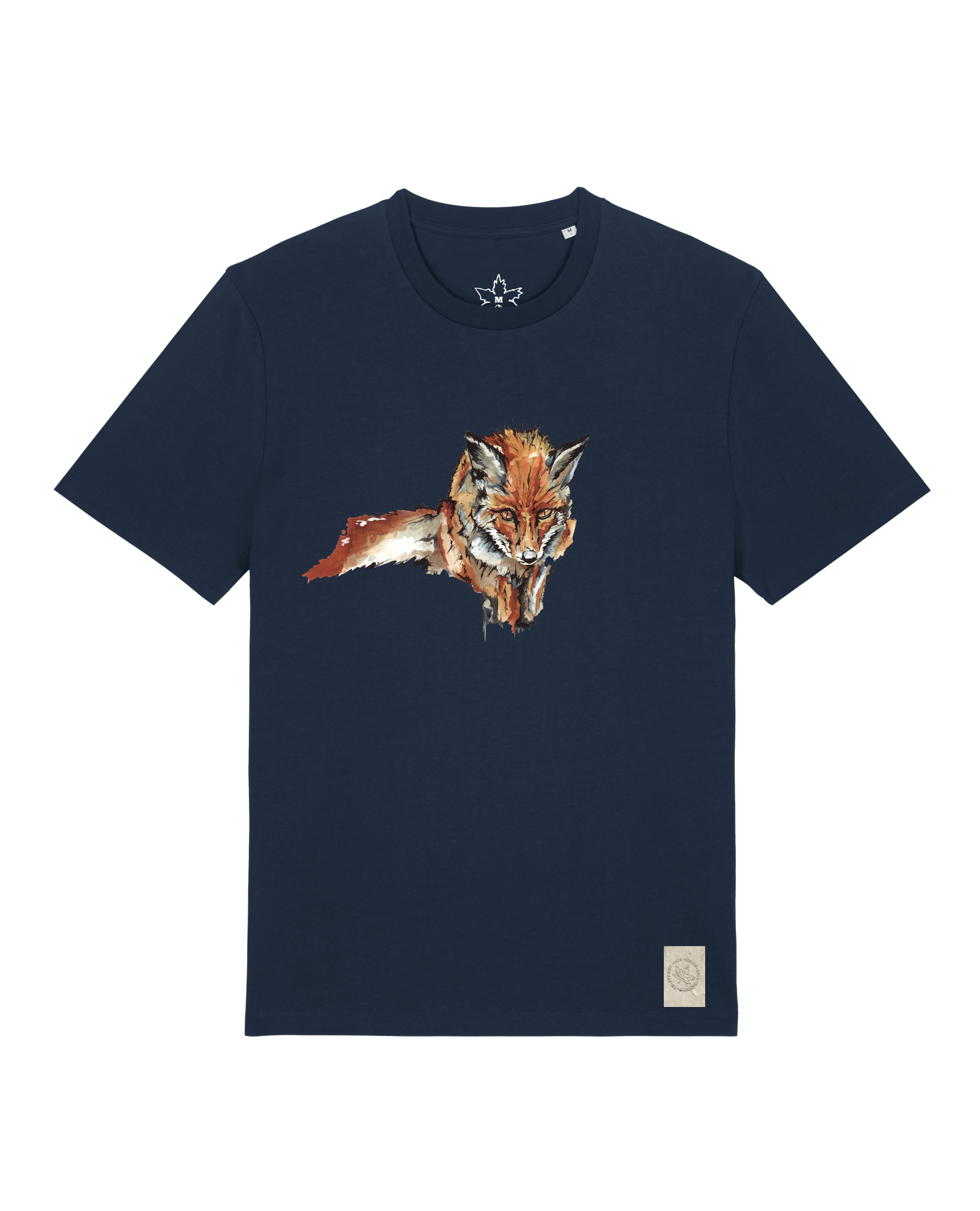 bio-unisex-medium fit-tshirt-fox views-sttu169-marine-front
