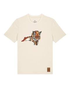 bio-unisex-medium fit-tshirt-fox views-sttu169-natur-front