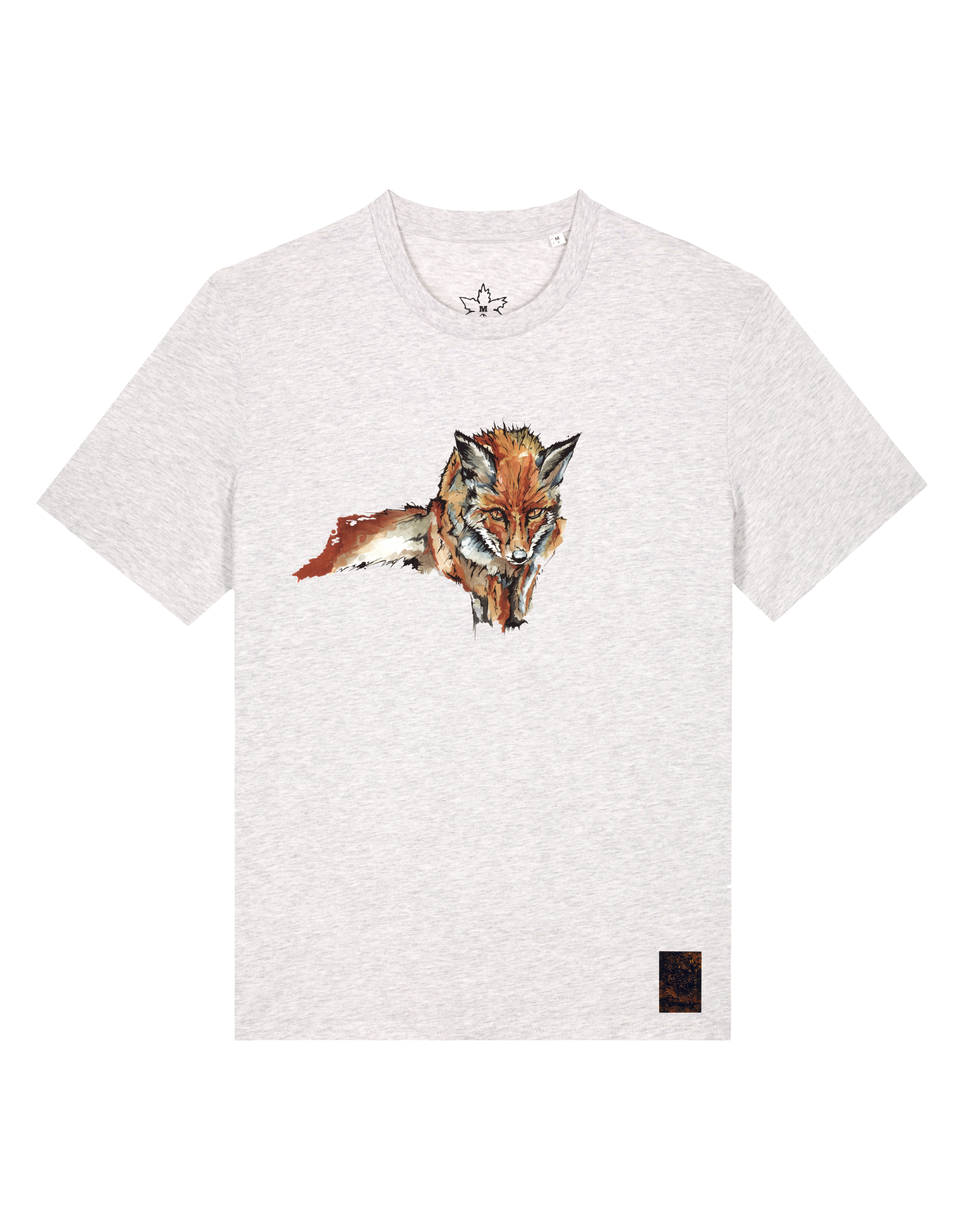 bio-unisex-medium fit-tshirt-fox views-sttu169-rennmaus-front