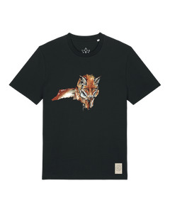 bio-unisex-medium fit-tshirt-fox views-sttu169-schwarz-front