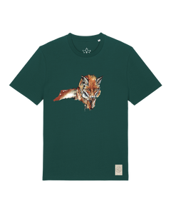 bio-unisex-medium fit-tshirt-fox views-sttu169-spirulina-front