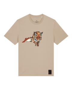bio-unisex-medium fit-tshirt-fox views-sttu169-treibsand-front